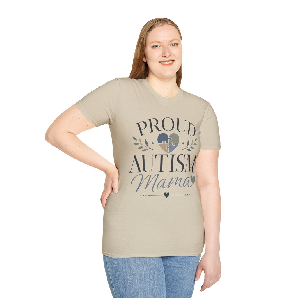 Proud Autism Mama T-Shirt | Puzzle Heart Awareness Tee | Special Needs