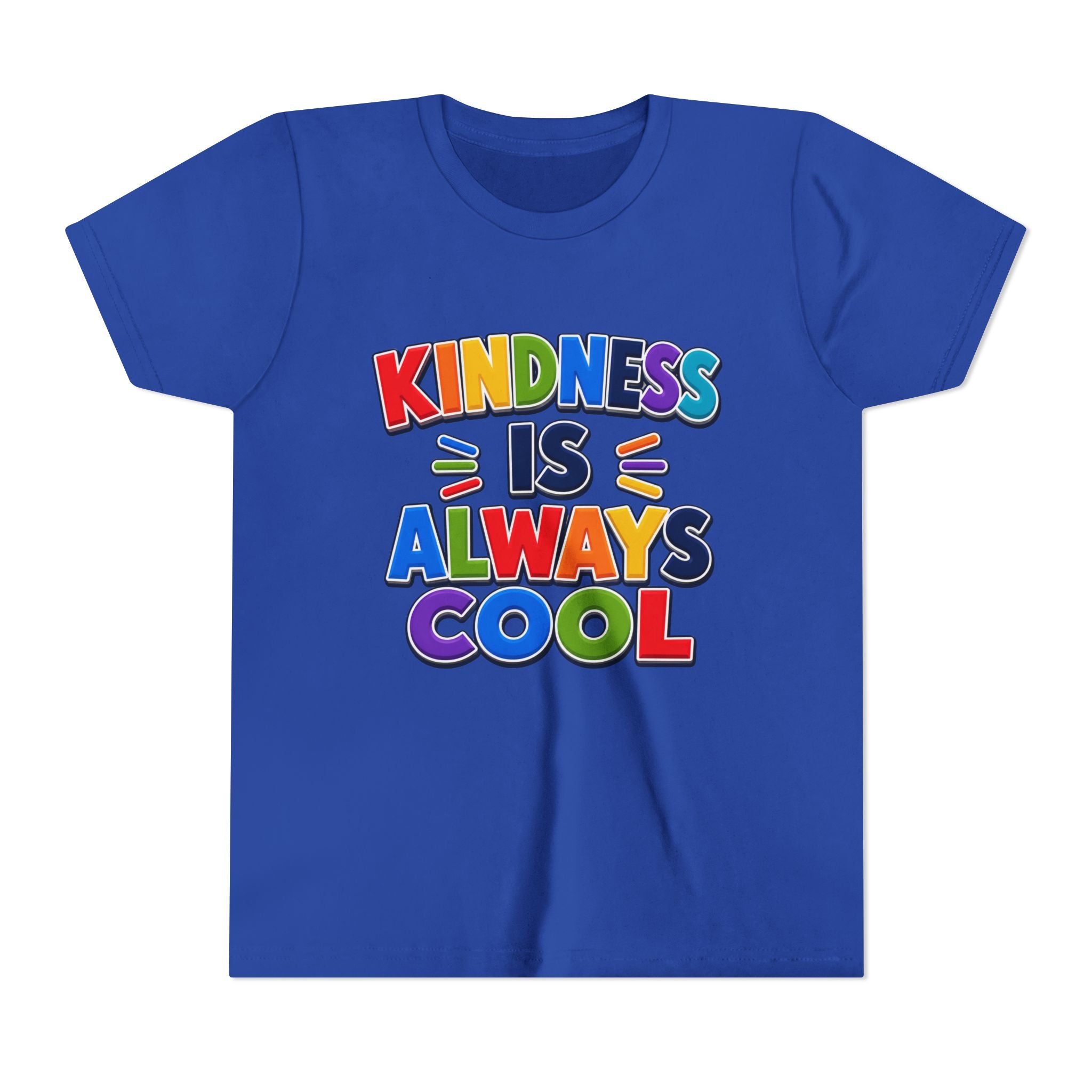 Kindness Is Always Cool Youth Tee | Rainbow Kids Shirt, Positive Message