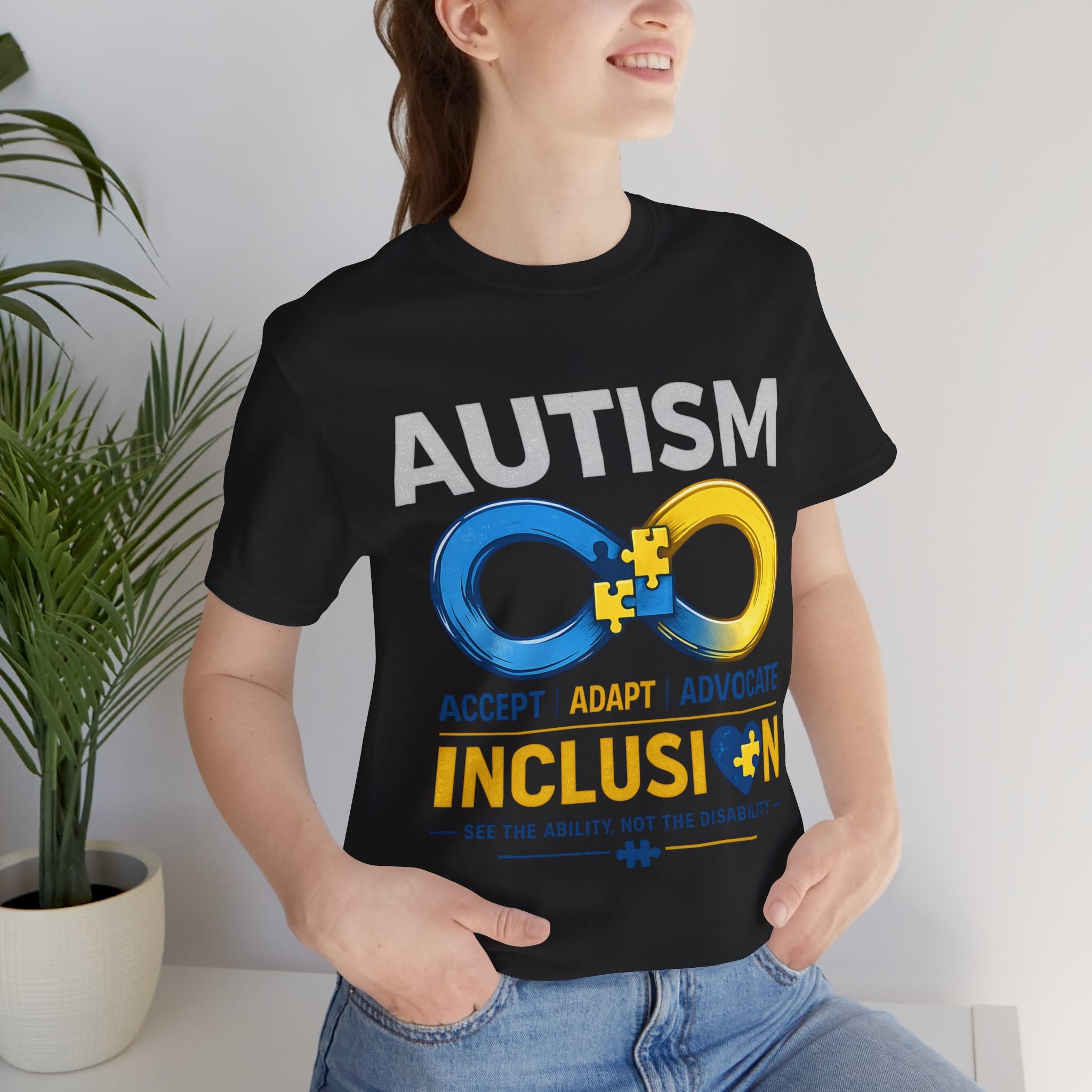 Autism Inclusion Infinity Symbol Tee | Inclusion, Accept Adapt Advocate