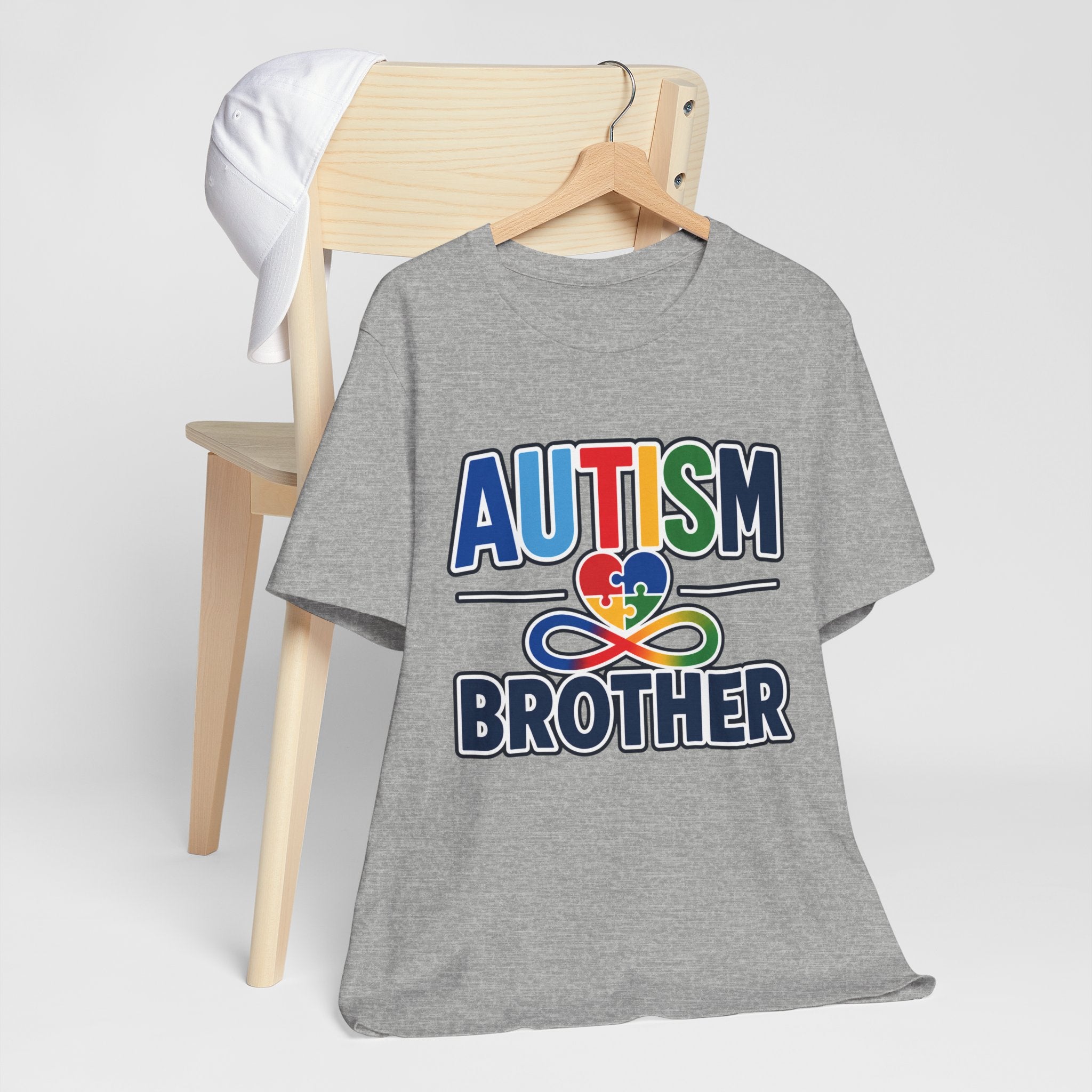 Autism Brother Shirt | Puzzle Heart Infinity T-Shirt | Proud Autism Sibling Tee | Autism Awareness & Acceptance Gift for Brother