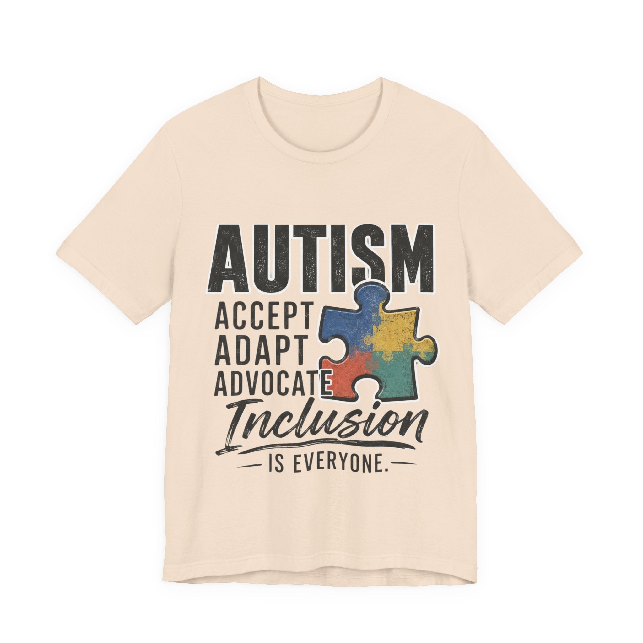 Autism Acceptance Shirt Inclusion Advocate T Shirt Puzzle Piece Tee Neurodiversity Awareness Special Needs Support Unisex Gift