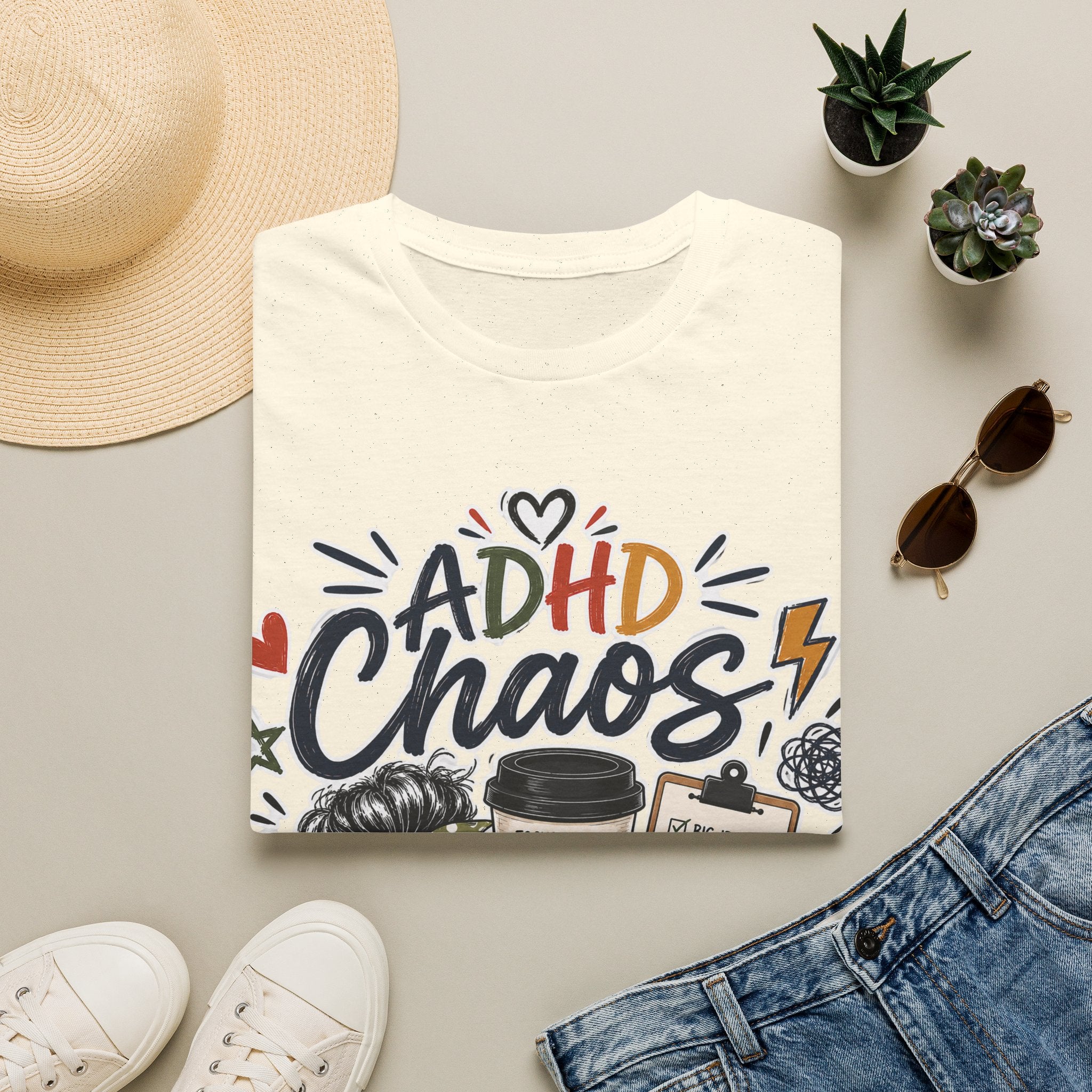 ADHD Chaos Coordinator Shirt | Funny ADHD T-Shirt | ADHD Awareness Graphic Shirt | Mental Health Gift | Coffee & Chaos Apparel