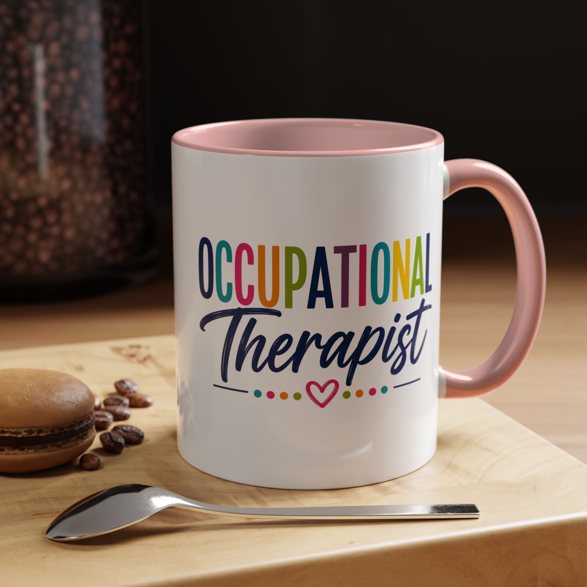Occupational Therapist Mug | Accent Coffee Mug, Colorful Script 11oz 15oz