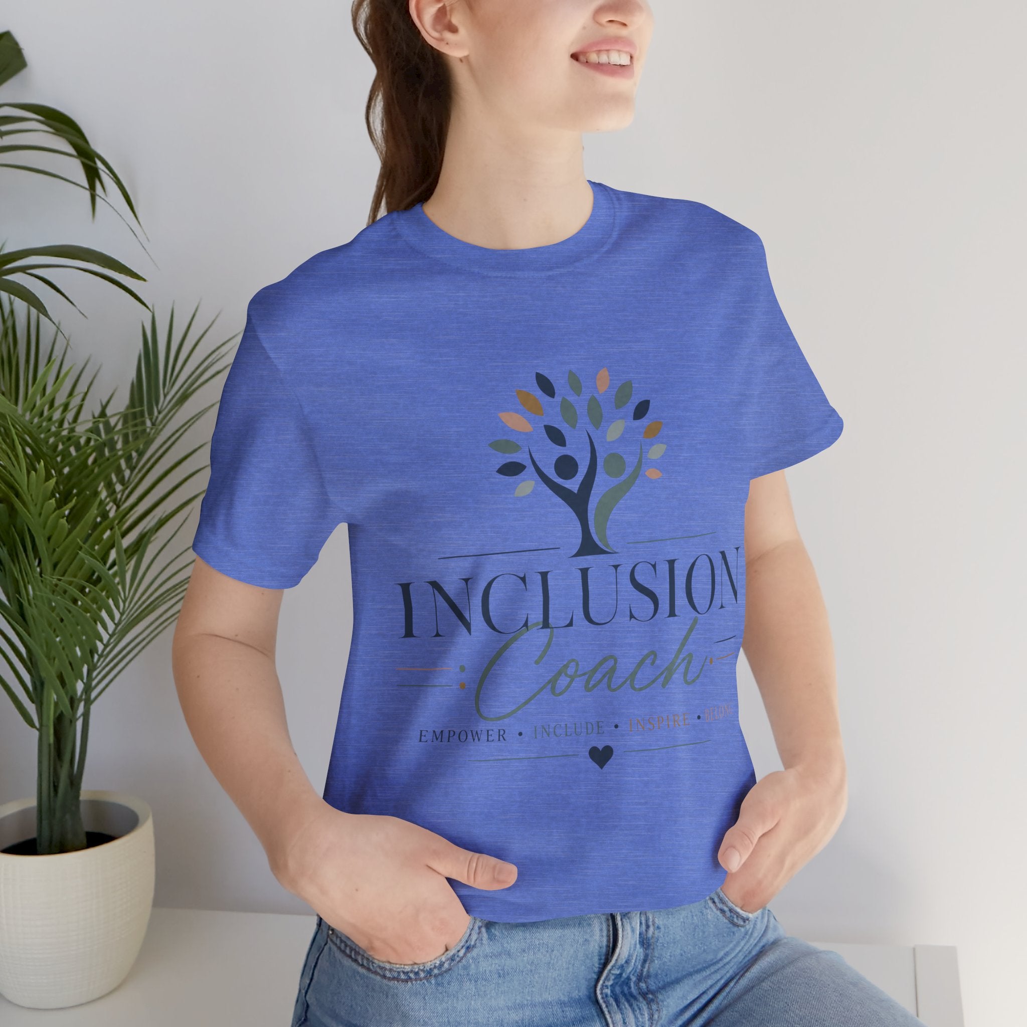 Inclusion Coach T-Shirt | Tree Logo, Empower Inclusivity, Diversity