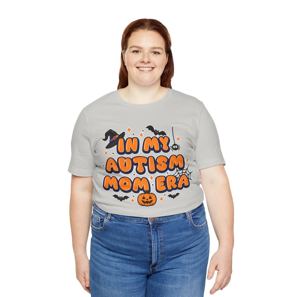 In My Autism Mom Era Tee | Halloween Pumpkin Witch Bat Spiderweb