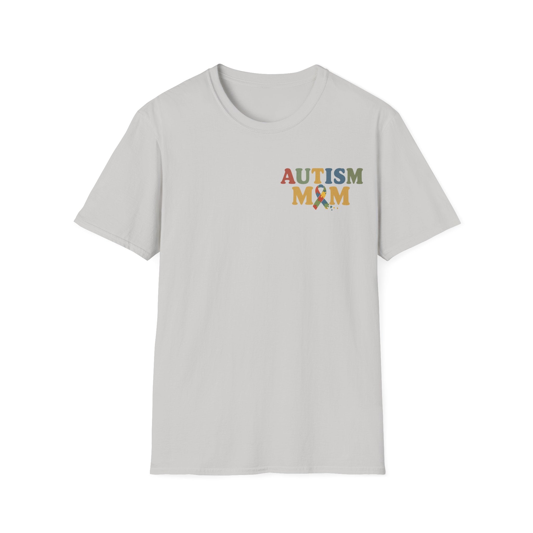 Autism Mom T-Shirt | Autism Awareness Ribbon, Supportive Mom Tee