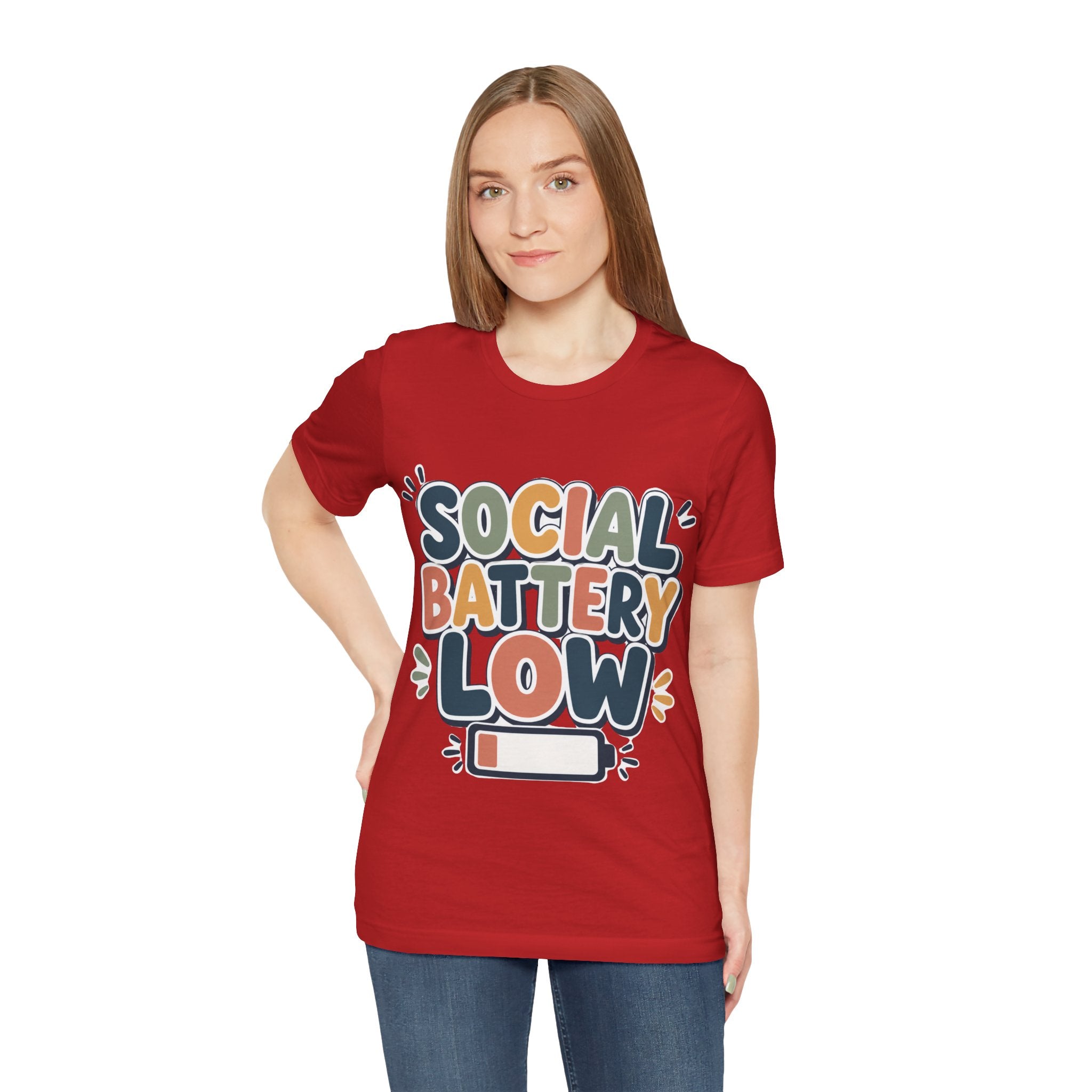 Social Battery Low T-Shirt — Funny Introvert Tee