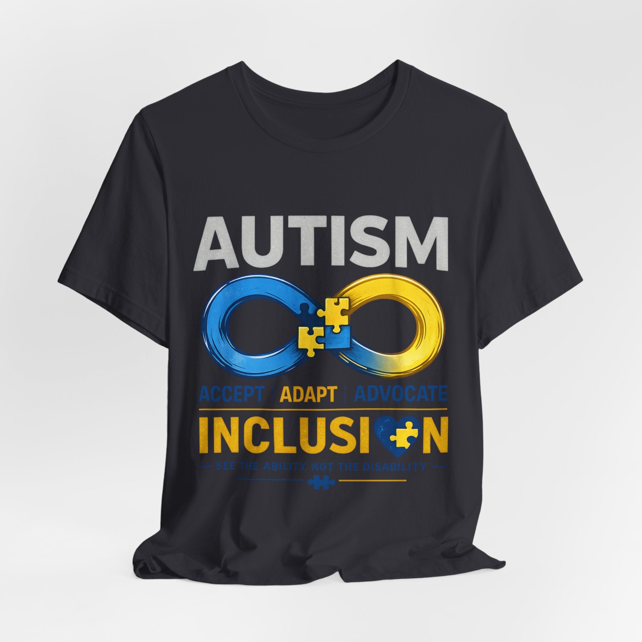 Autism Inclusion Shirt | Infinity Symbol T-Shirt | Accept Adapt Advocate Tee | Neurodiversity Awareness Gift | Kindness & Acceptance Apparel