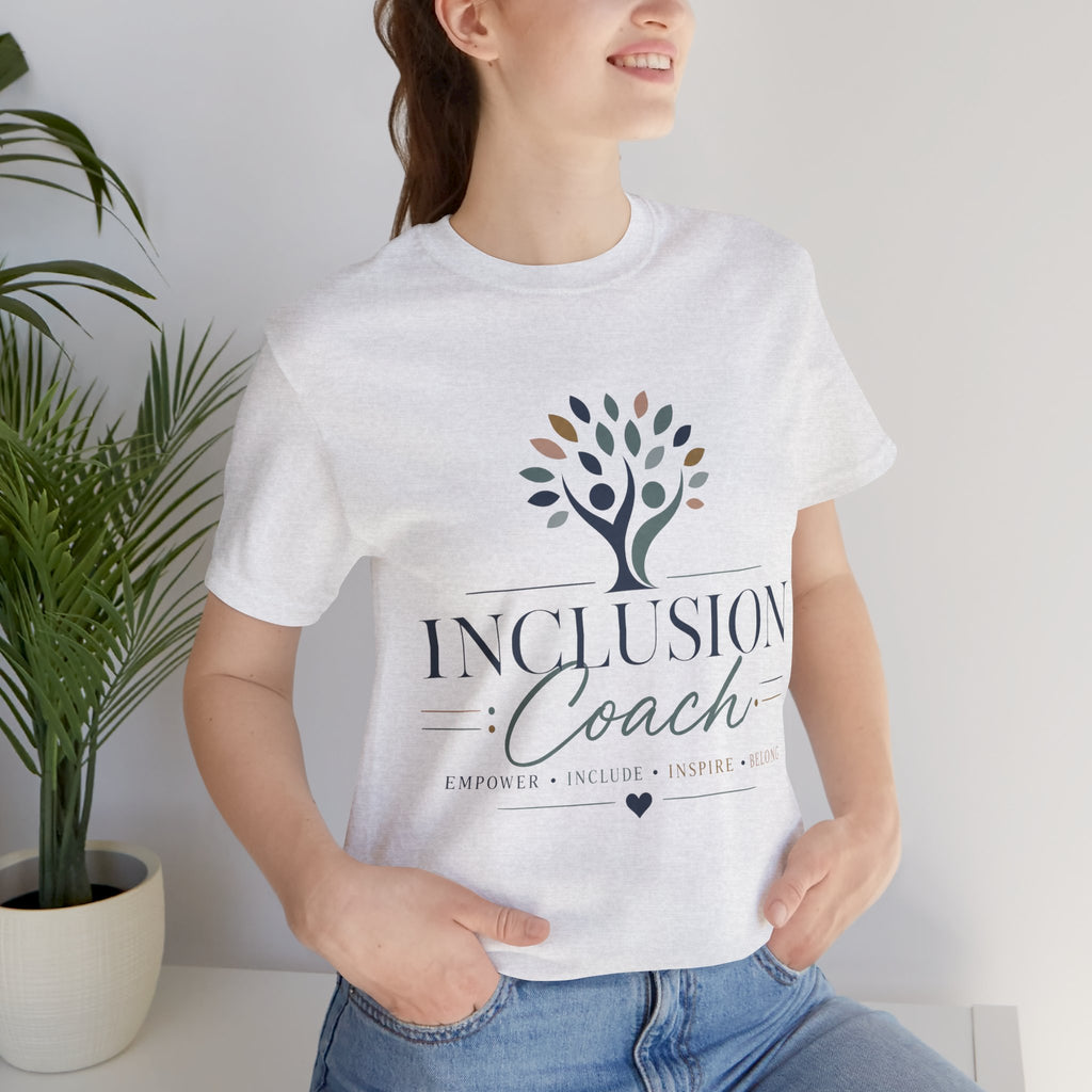 Inclusion Coach T-Shirt | Tree Logo, Empower Inclusivity, Diversity