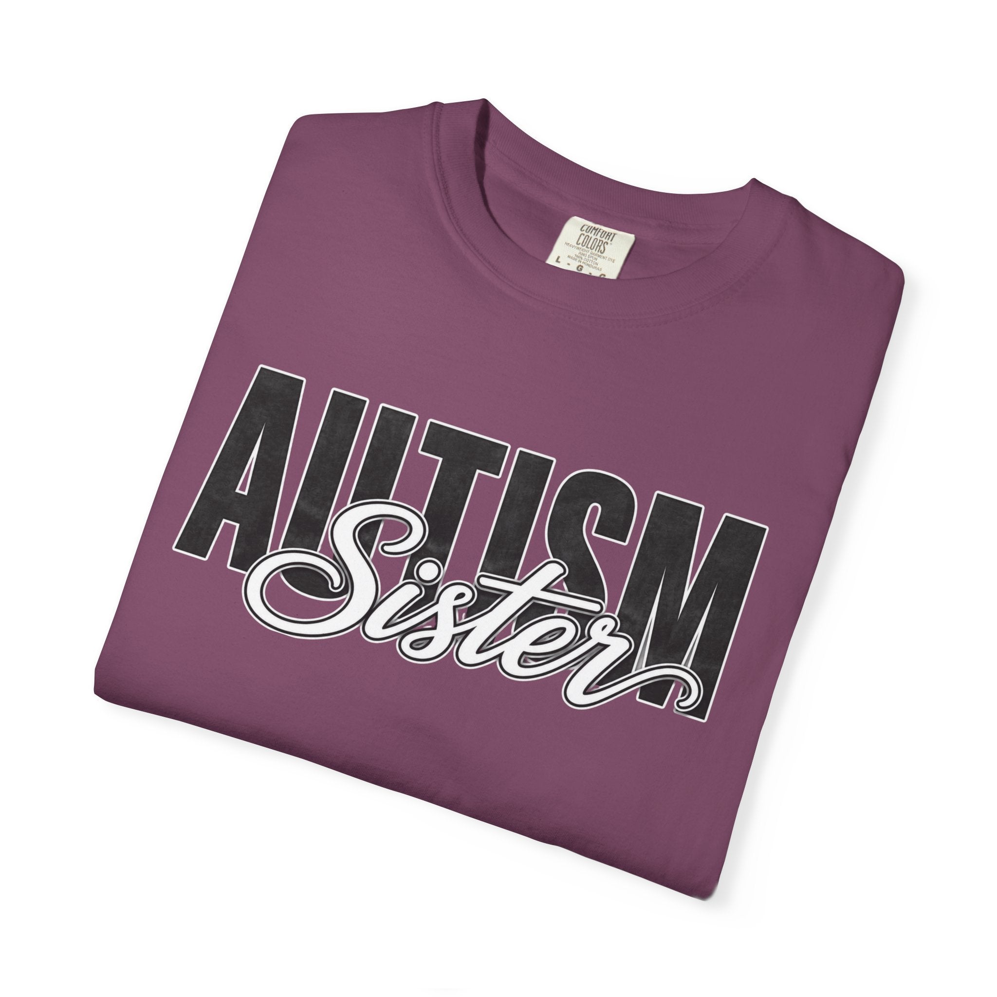 Autism Sister Shirt Proud Autism Sister T Shirt Autism Awareness Autism Acceptance Gift Puzzle Heart Special Needs Sibling Tee
