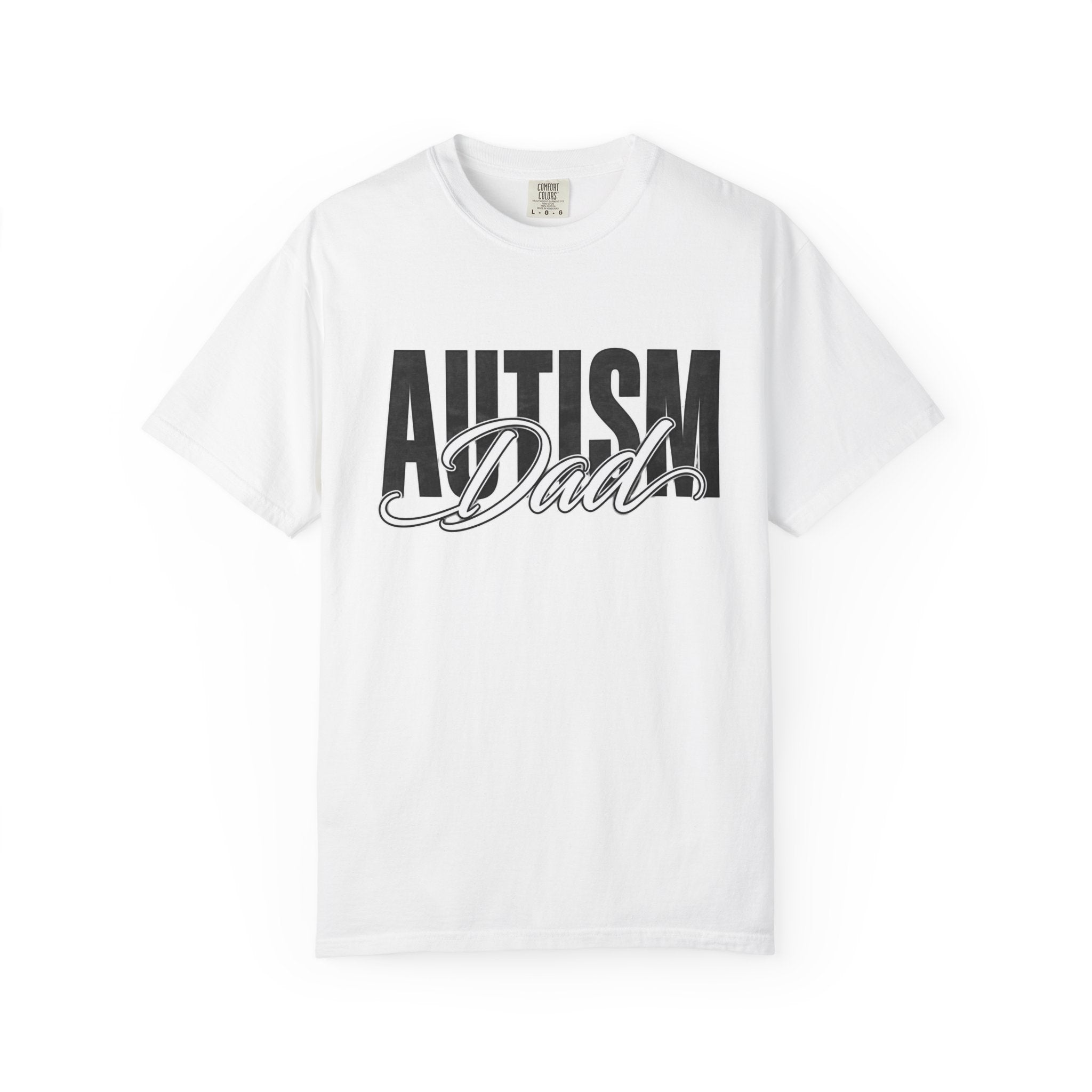 Autism Dad Shirt Autism Dad T Shirt Proud Autism Father Rainbow Block Letter Tee Autism Awareness Autism Acceptance Gift for Dad