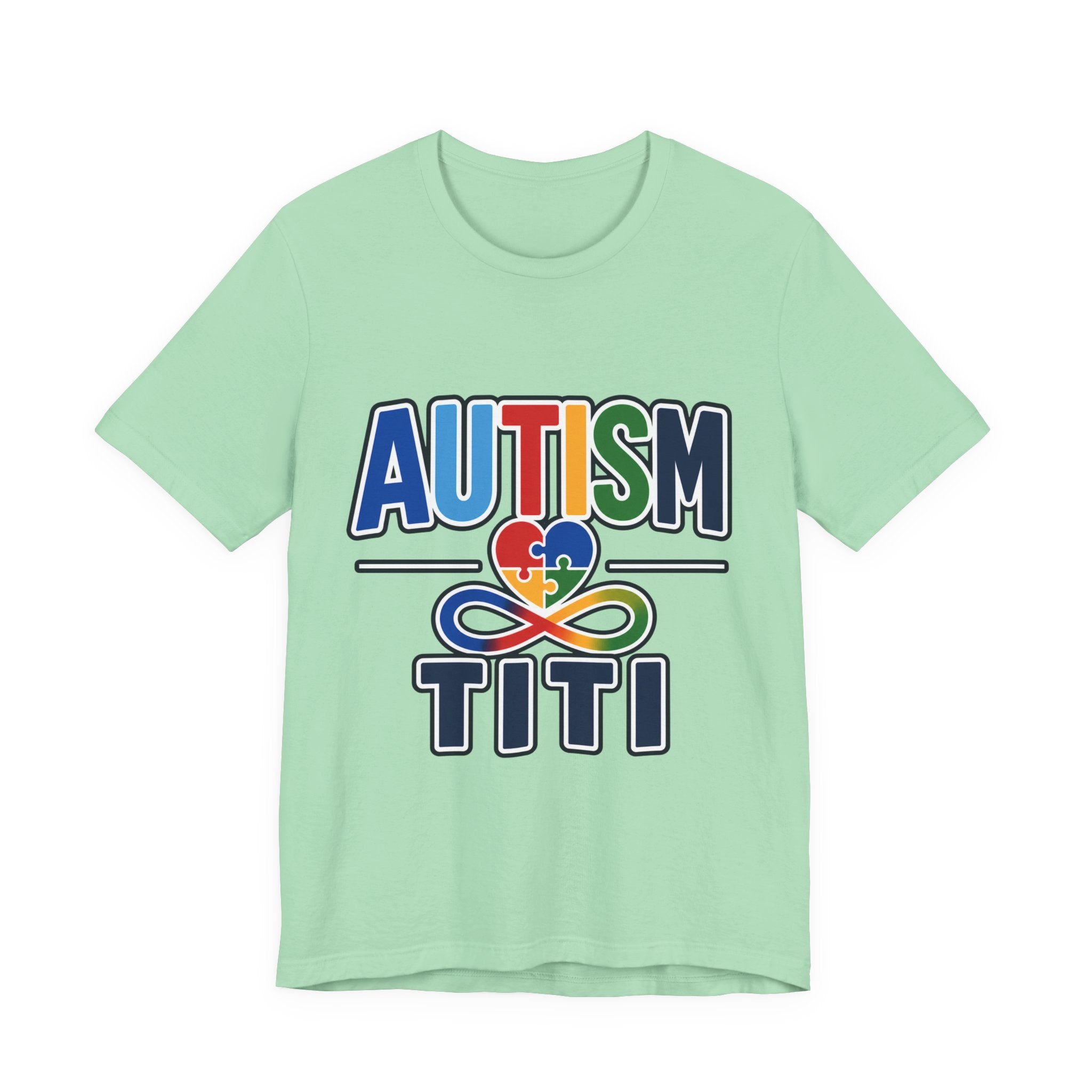 Autism Titi Shirt | Proud Autism Aunt T-Shirt | Spanish Tía Puzzle Heart Infinity Design | Autism Awareness & Acceptance Gift