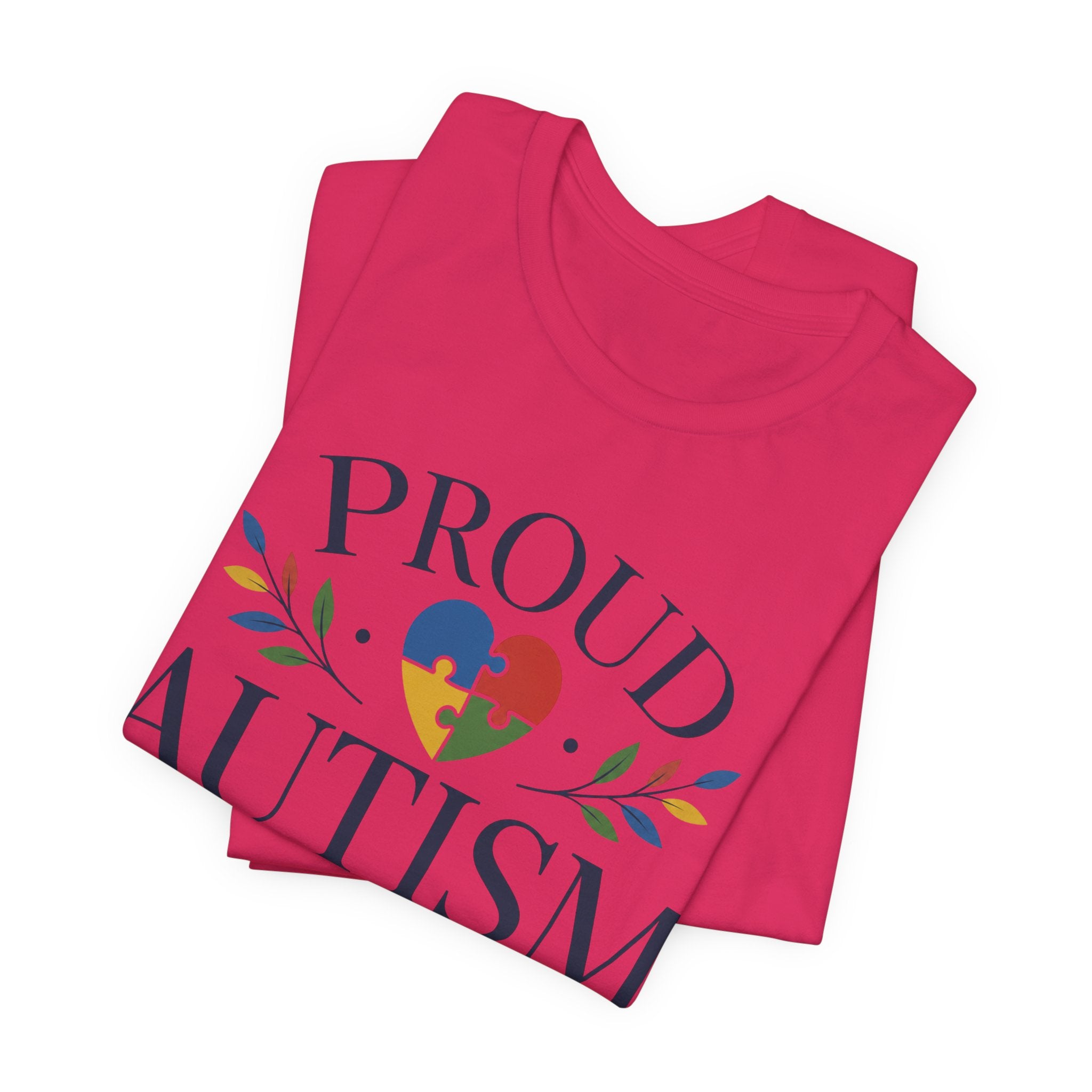 Proud Autism Mama T-Shirt | Puzzle Heart Mom Tee