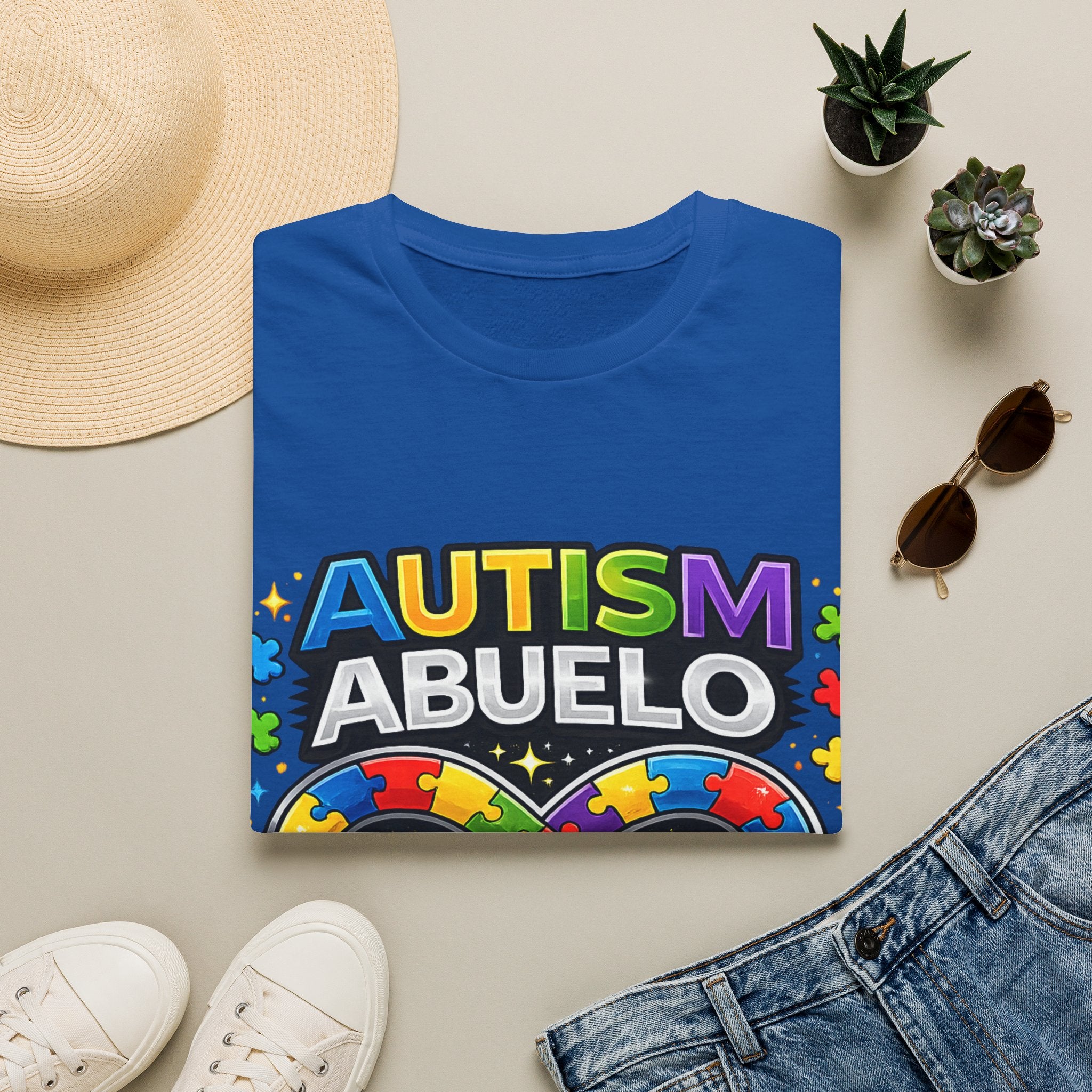 Autism Abuelo Shirt, Proud Autism Grandpa Tee, Spanish Grandpa Gift, Autism Acceptance Shirt, Infinity Symbol T-Shirt, Autism Family Apparel