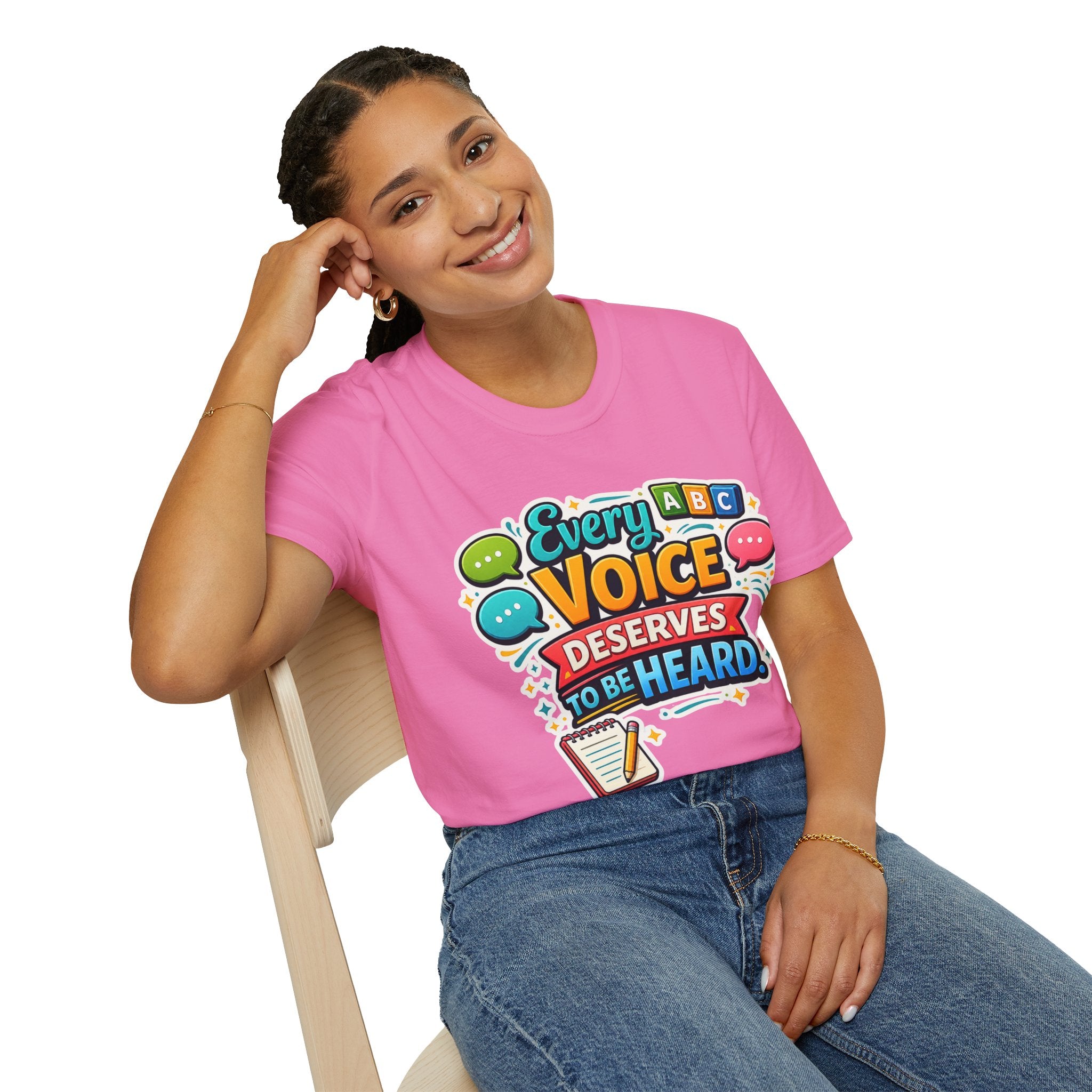 Every Voice Deserves to Be Heard T-Shirt | Speech Therapy, Educator Tee