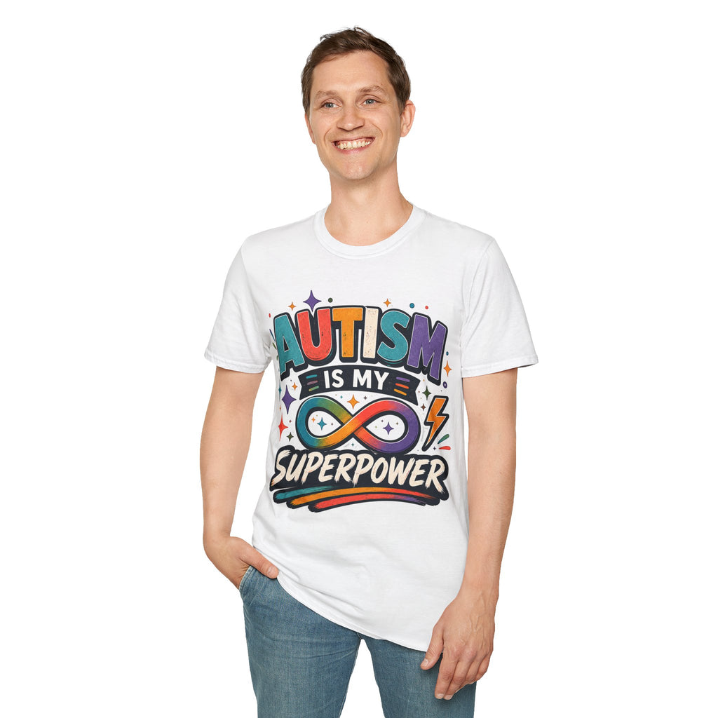 Autism Is My Superpower Shirt Autism Awareness T Shirt Autism Acceptance Tee Infinity Heart Puzzle Design Neurodiversity Gift Unisex