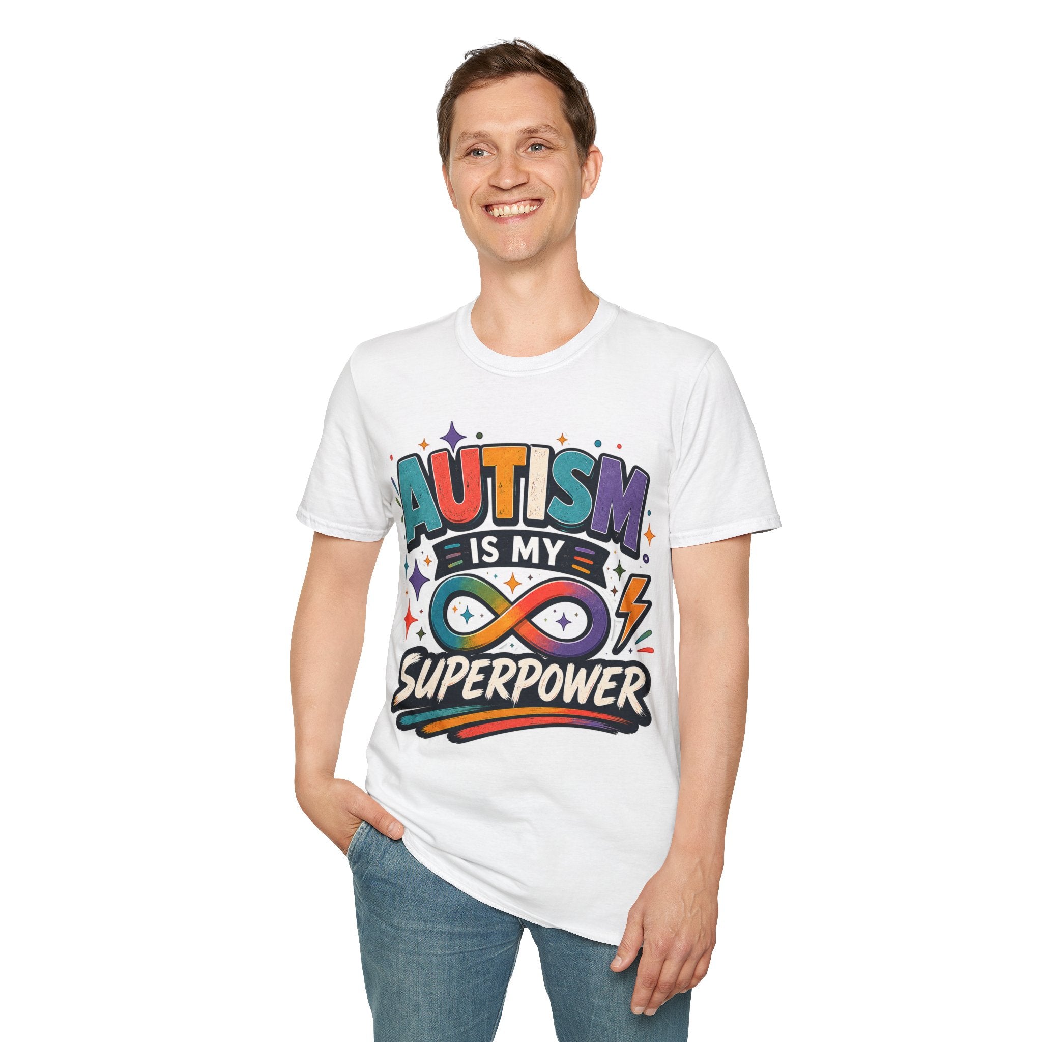 Autism Is My Superpower Shirt Autism Awareness T Shirt Autism Acceptance Tee Infinity Heart Puzzle Design Neurodiversity Gift Unisex