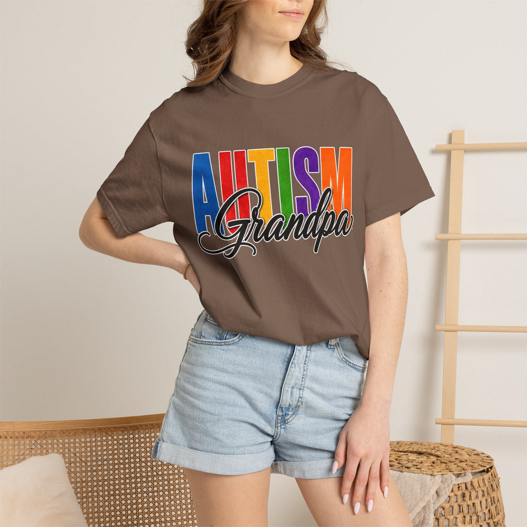 Autism Grandpa Shirt Proud Autism Grandpa T Shirt Autism Awareness Autism Acceptance Gift Puzzle Heart Special Needs Grandpa Tee