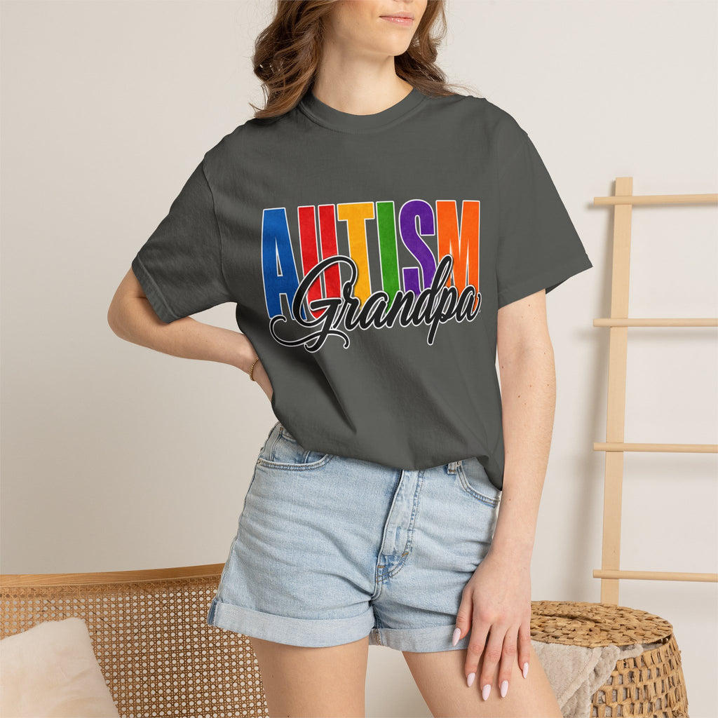 Autism Grandpa Shirt Proud Autism Grandpa T Shirt Autism Awareness Autism Acceptance Gift Puzzle Heart Special Needs Grandpa Tee