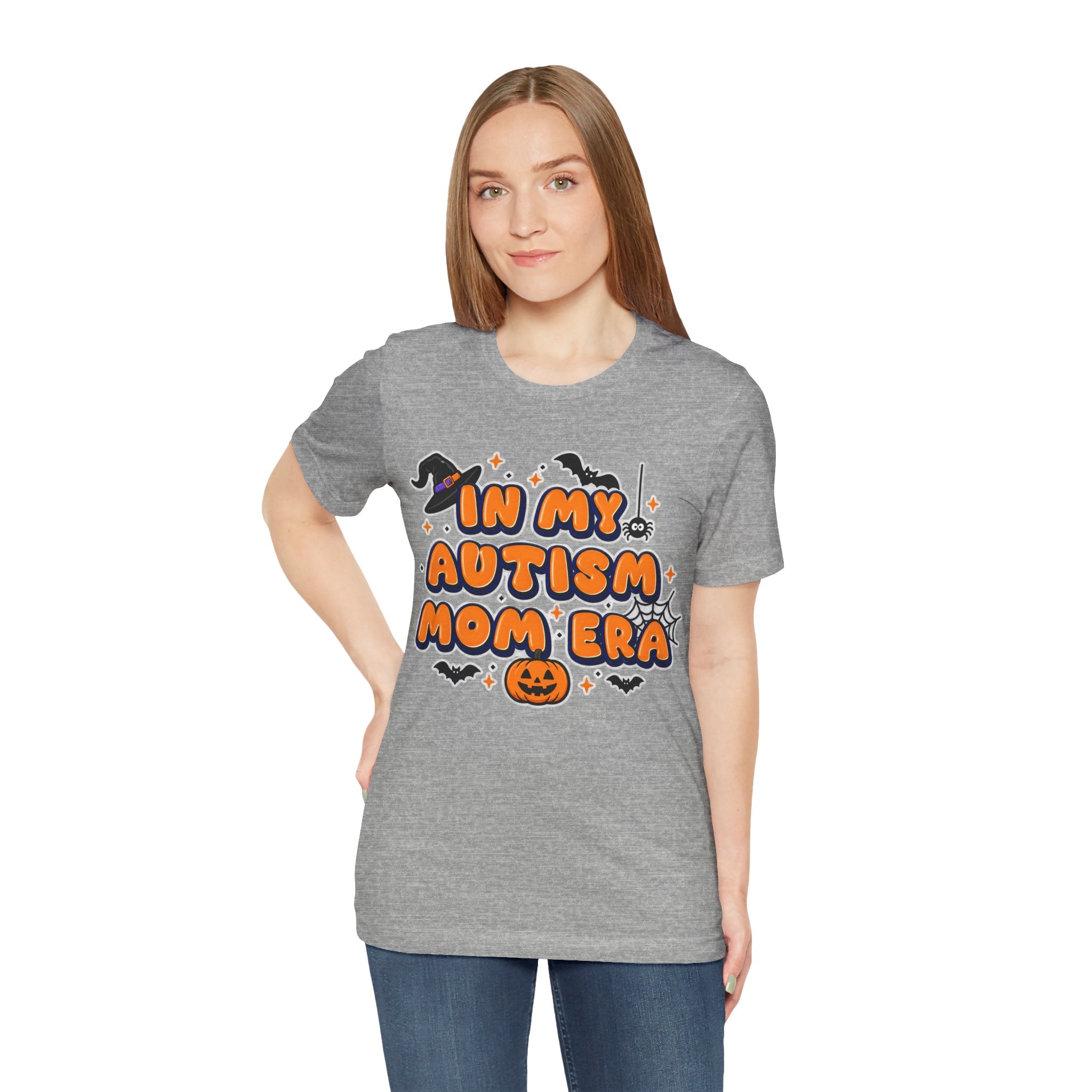 In My Autism Mom Era Tee | Halloween Pumpkin Witch Bat Spiderweb