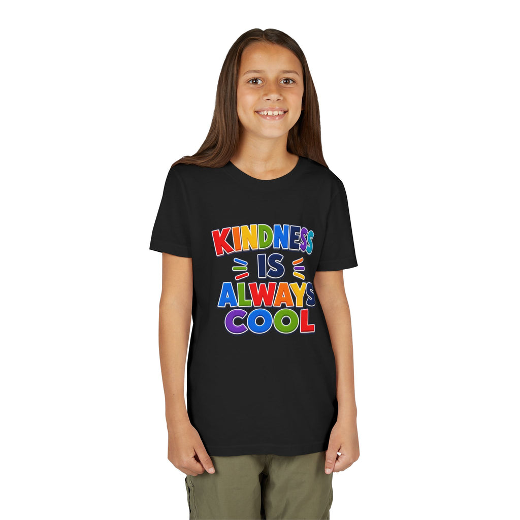 Kindness Is Always Cool youth tee | Rainbow Positive Message Shirt