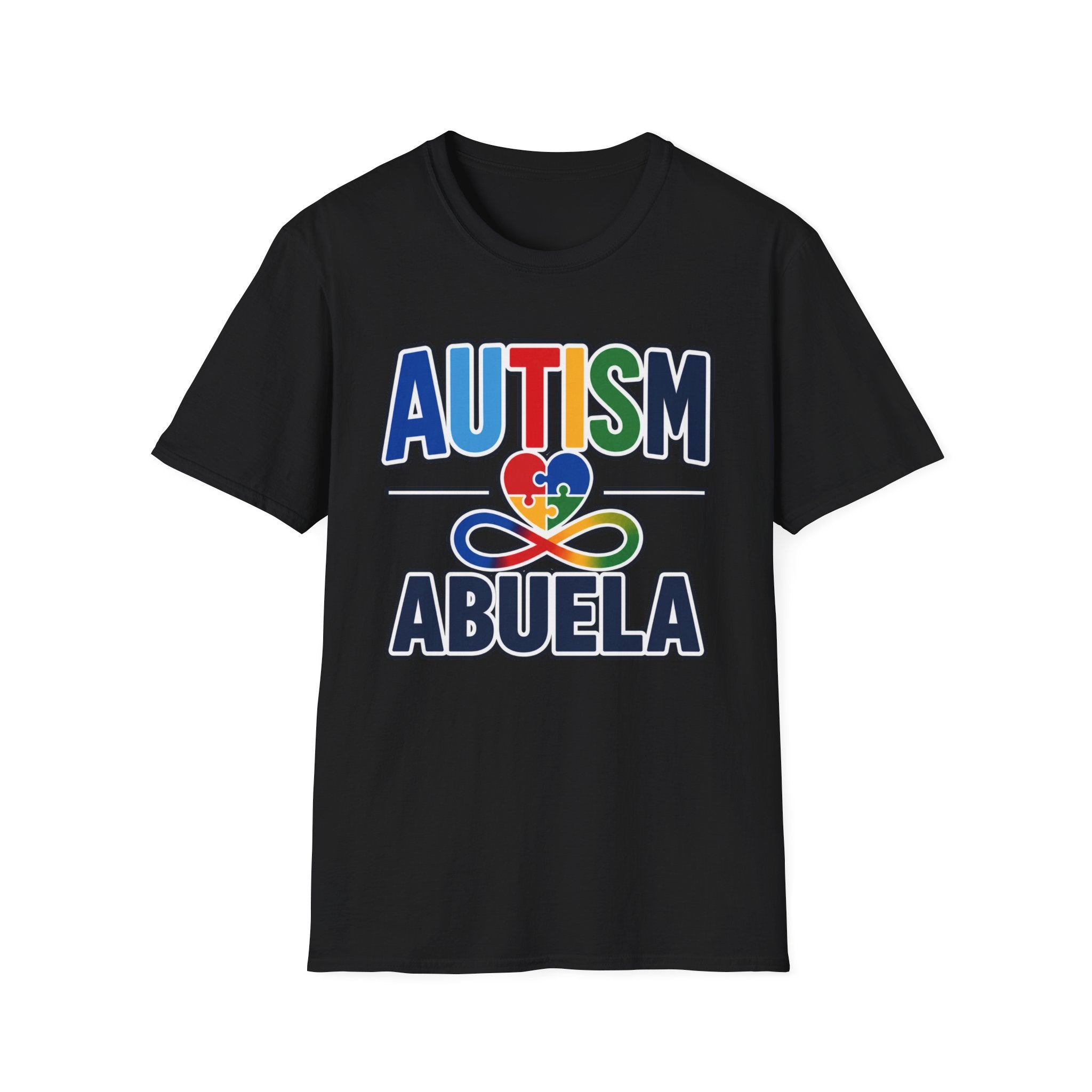 Autism Abuela Heart Puzzle Infinity Shirt, Autism Awareness T-Shirt, Autism Acceptance Abuela Gift, Neurodiversity Family Apparel