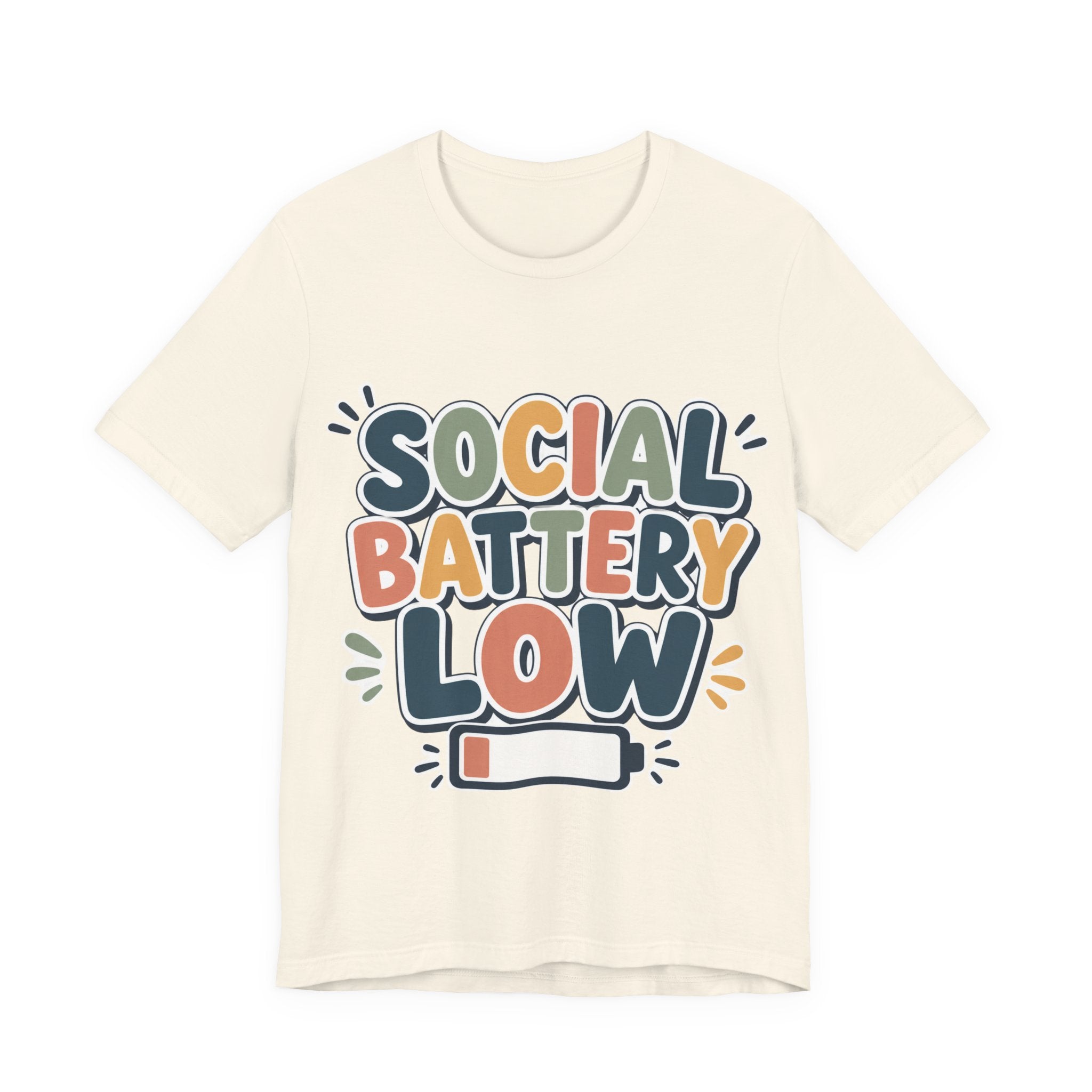Social Battery Low T-Shirt — Funny Introvert Tee