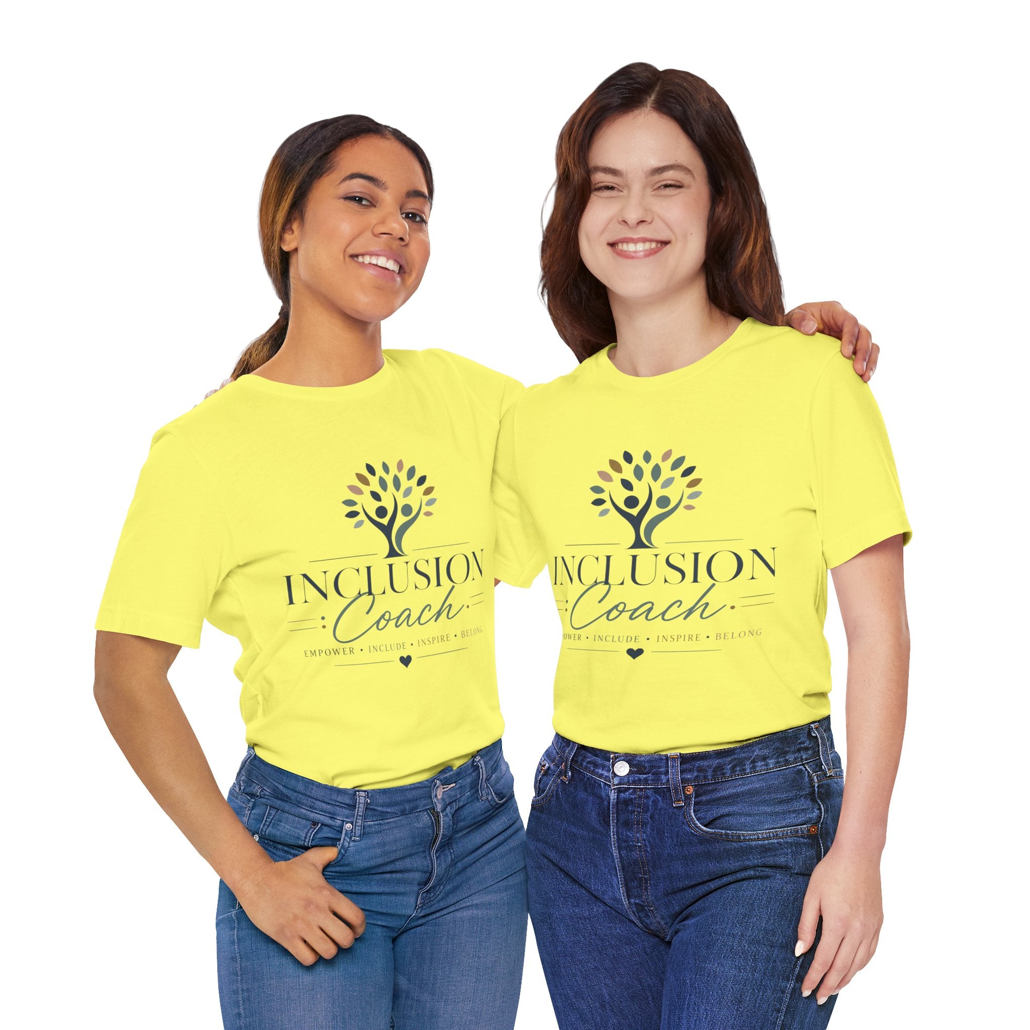Inclusion Coach T-Shirt | Tree Logo, Empower Inclusivity, Diversity