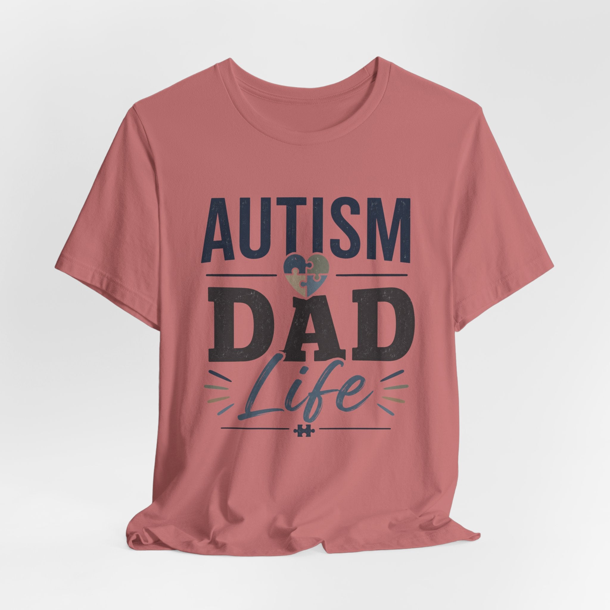 Autism Dad Life Shirt Autism Dad T Shirt Proud Autism Father Gift Autism Awareness Shirt Special Needs Dad Tee Puzzle Heart Design