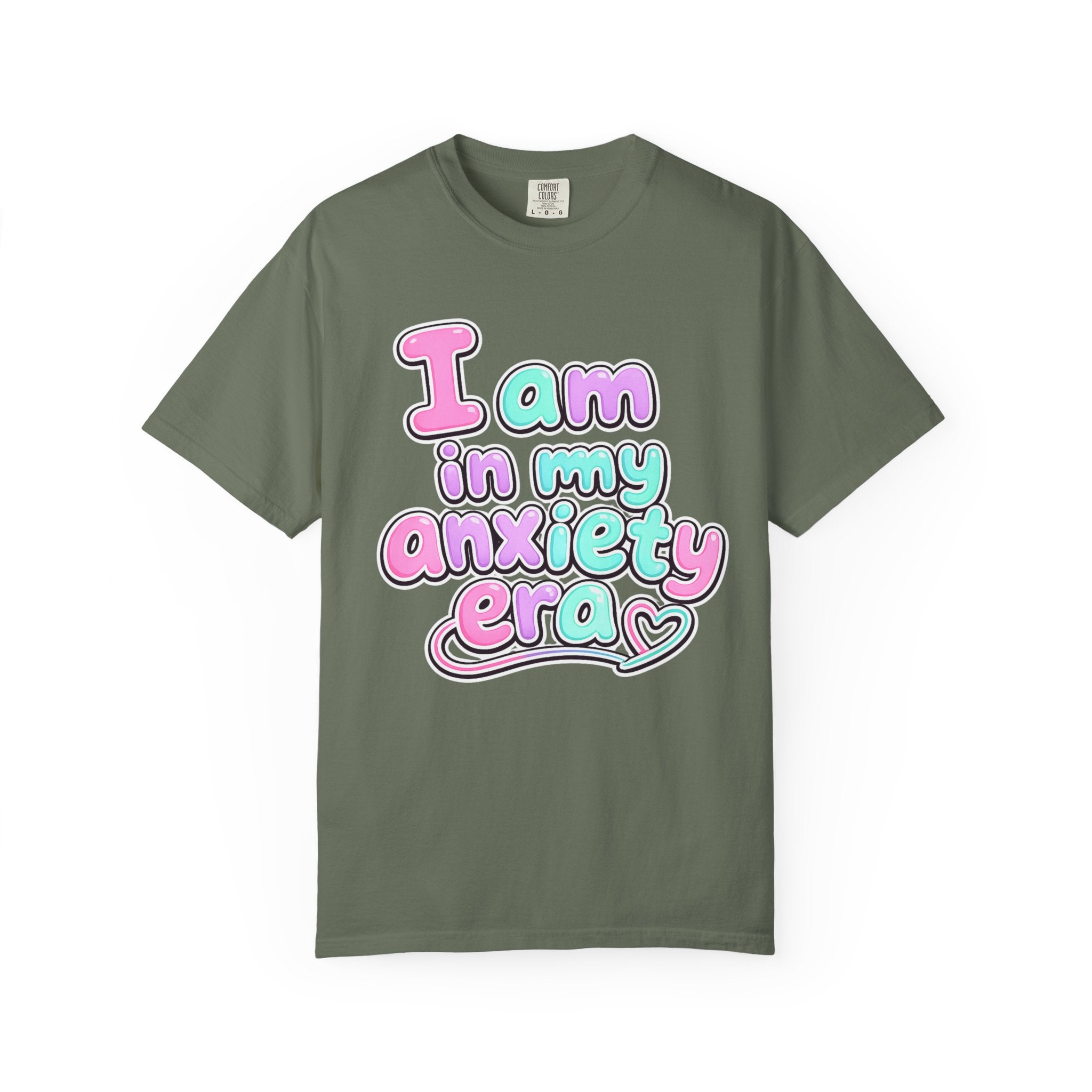 I Am In My Anxiety Era Shirt Anxiety Awareness T Shirt Mental Health Tee Cute Pastel Graphic Shirt Self Care Gift Unisex Apparel