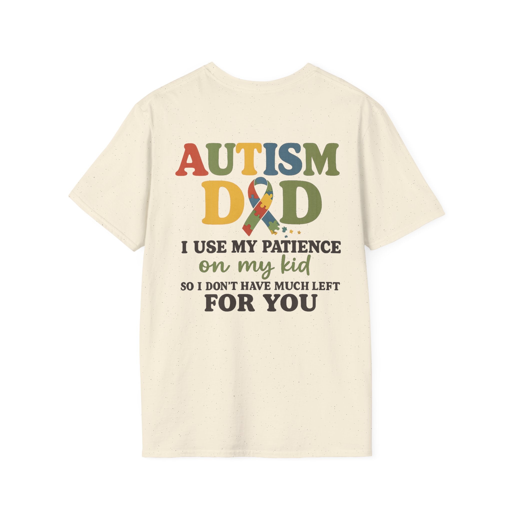Autism Dad T-Shirt | Rainbow Puzzle Support Tee