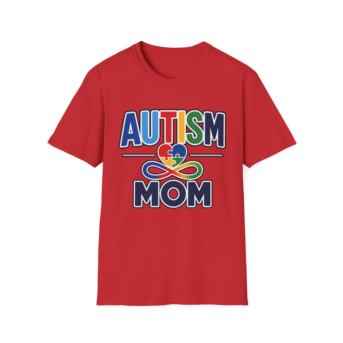 Autism Mom Heart Puzzle Infinity Shirt, Autism Awareness T-Shirt, Autism Acceptance Mom Gift, Neurodiversity Family Apparel