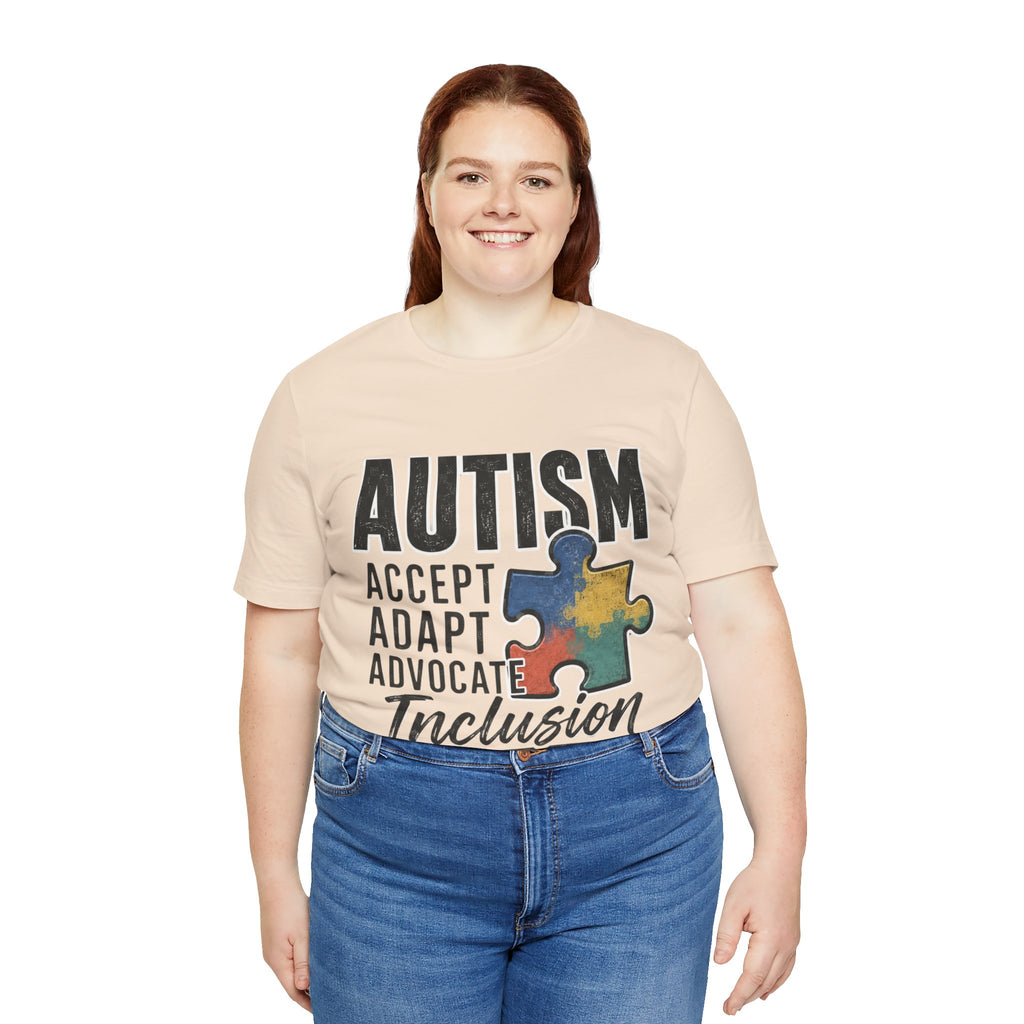 Autism Acceptance Shirt Inclusion Advocate T Shirt Puzzle Piece Tee Neurodiversity Awareness Special Needs Support Unisex Gift