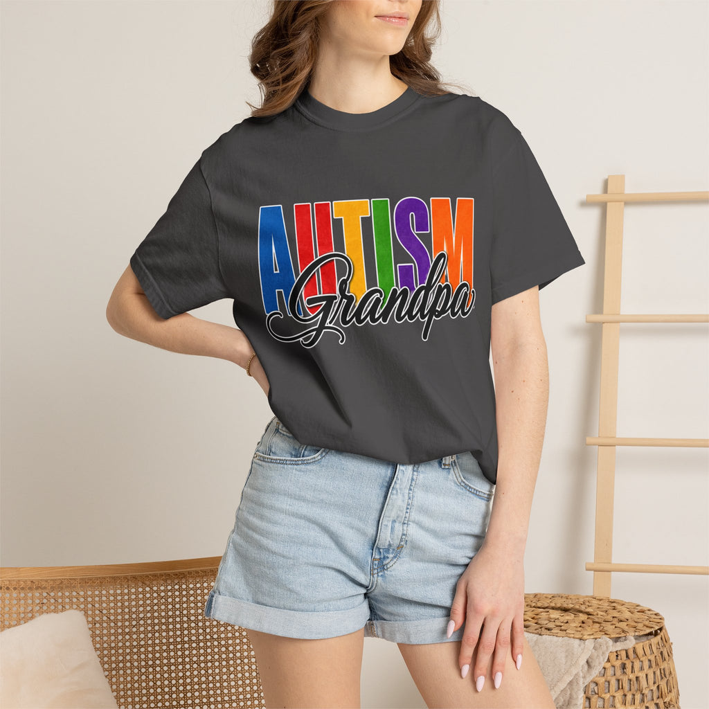 Autism Grandpa Shirt Proud Autism Grandpa T Shirt Autism Awareness Autism Acceptance Gift Puzzle Heart Special Needs Grandpa Tee