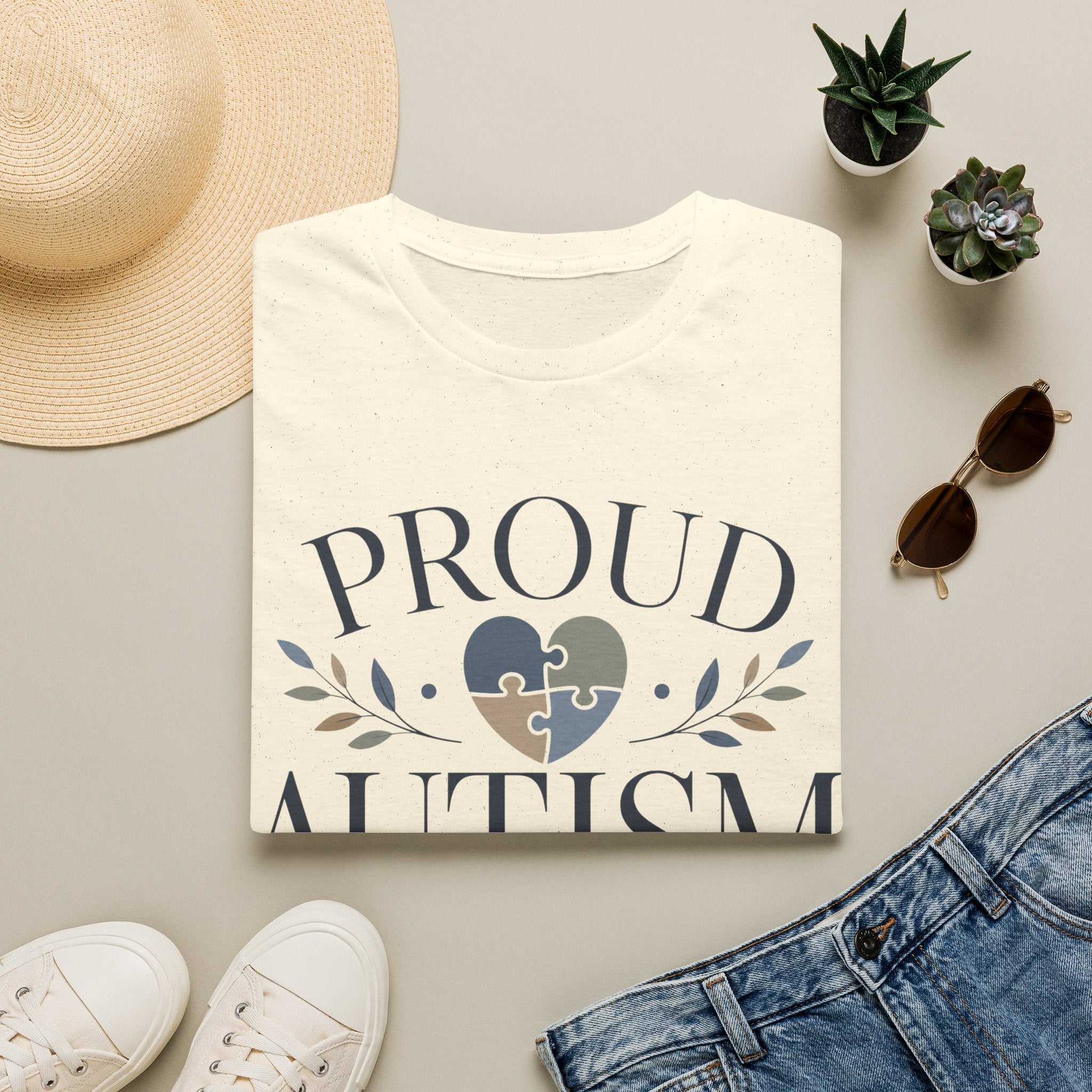 Proud Autism Mama T-Shirt | Puzzle Heart Awareness Tee | Special Needs