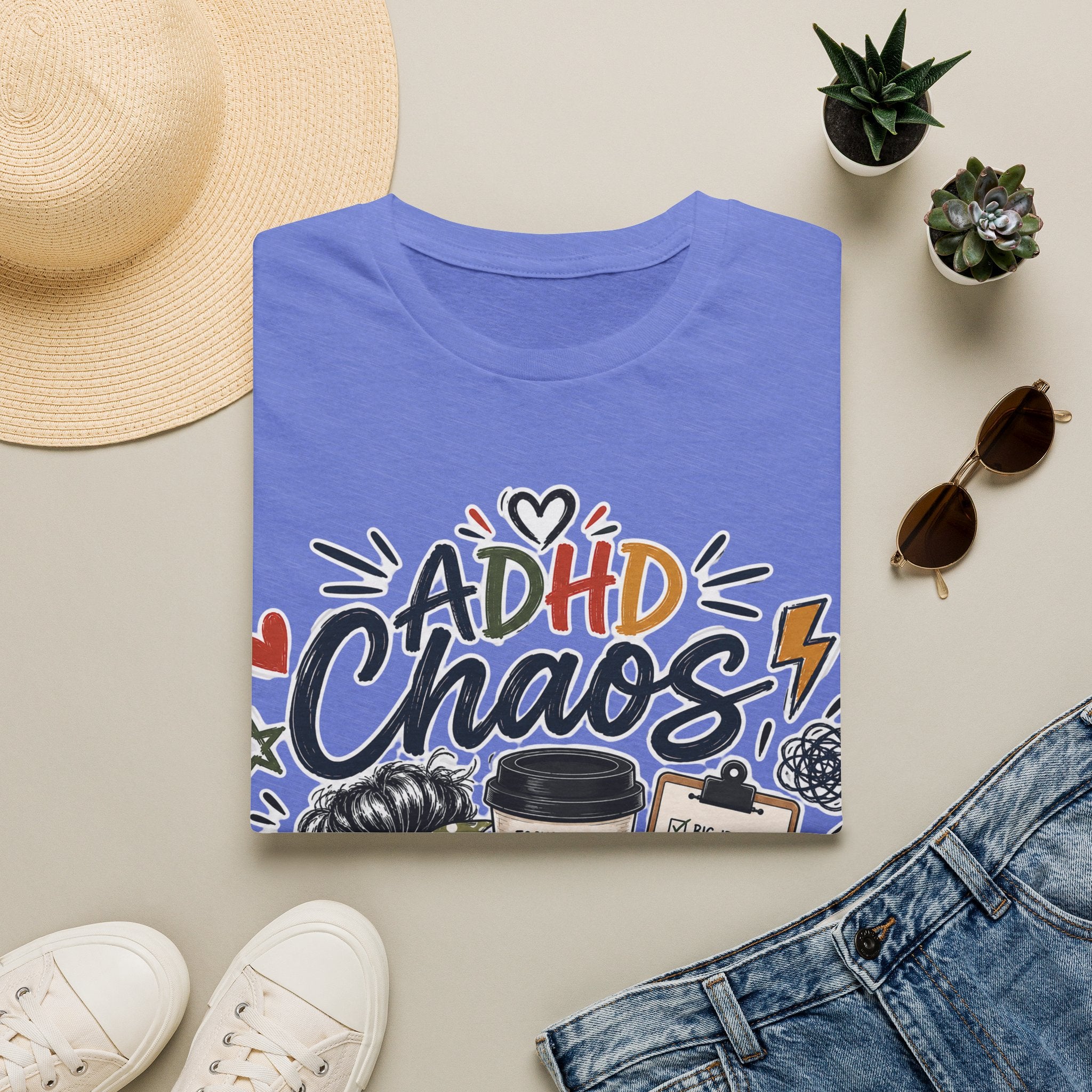 ADHD Chaos Coordinator Shirt | Funny ADHD T-Shirt | ADHD Awareness Graphic Shirt | Mental Health Gift | Coffee & Chaos Apparel