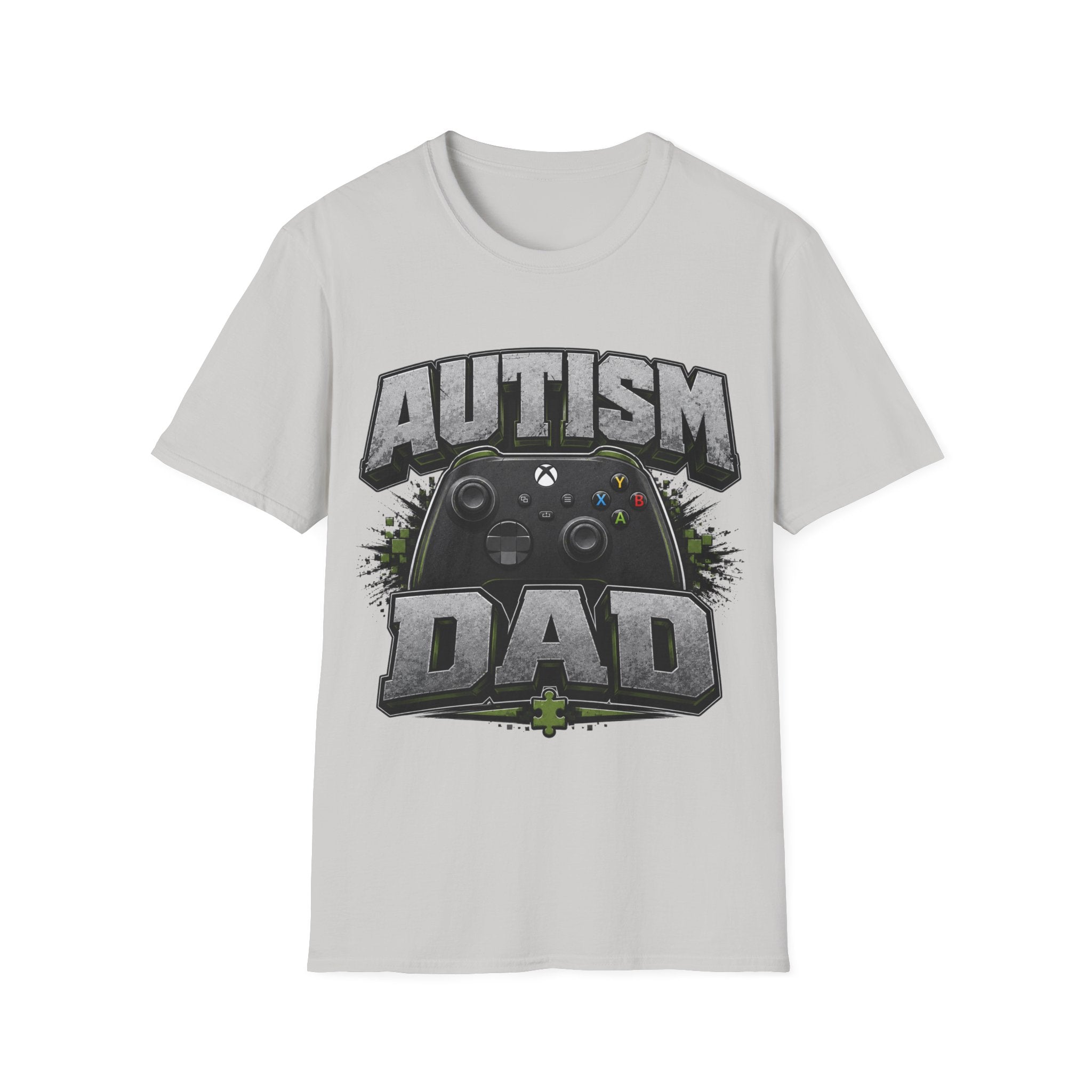 Autism Dad T-Shirt | Video Game Controller Awareness Tee