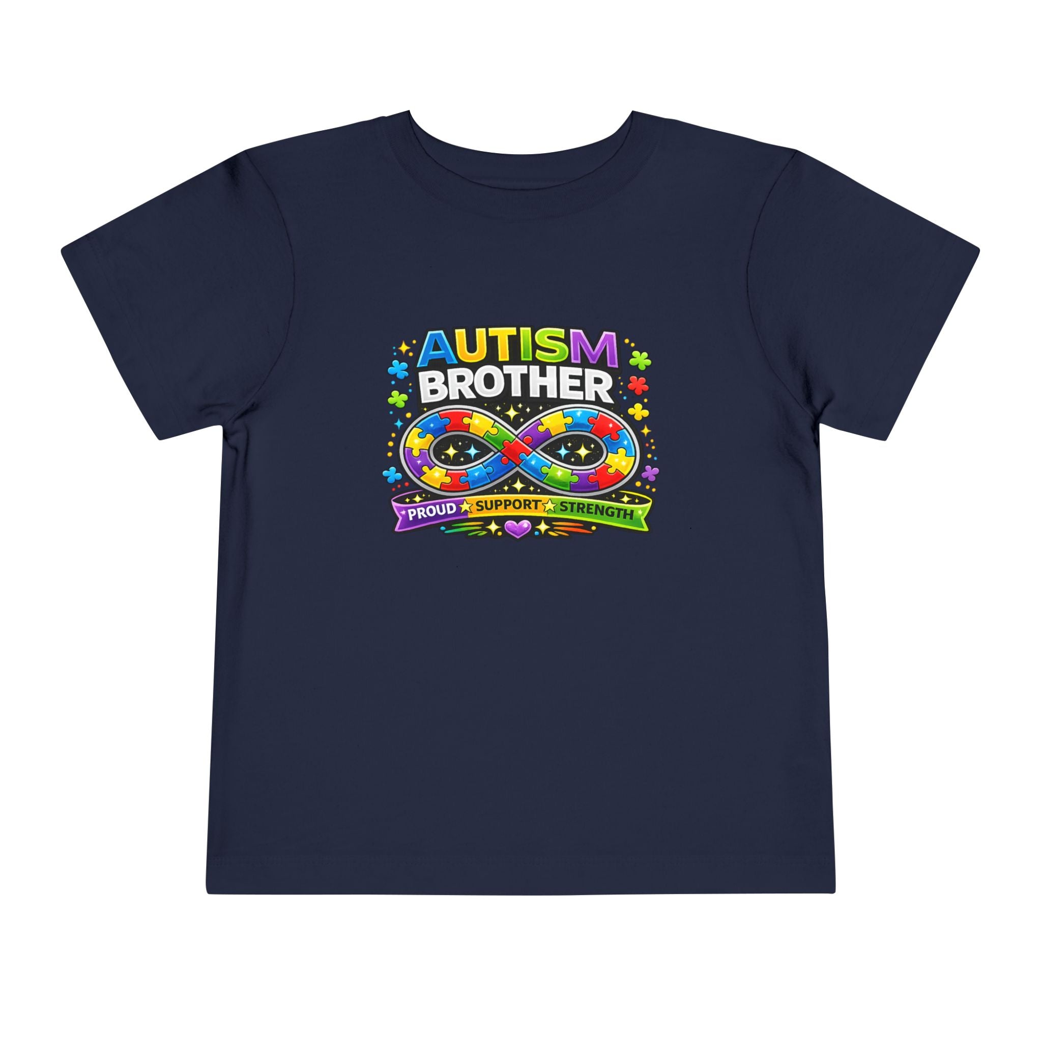 Autism Brother Toddler Tee | Puzzle Ribbon Support