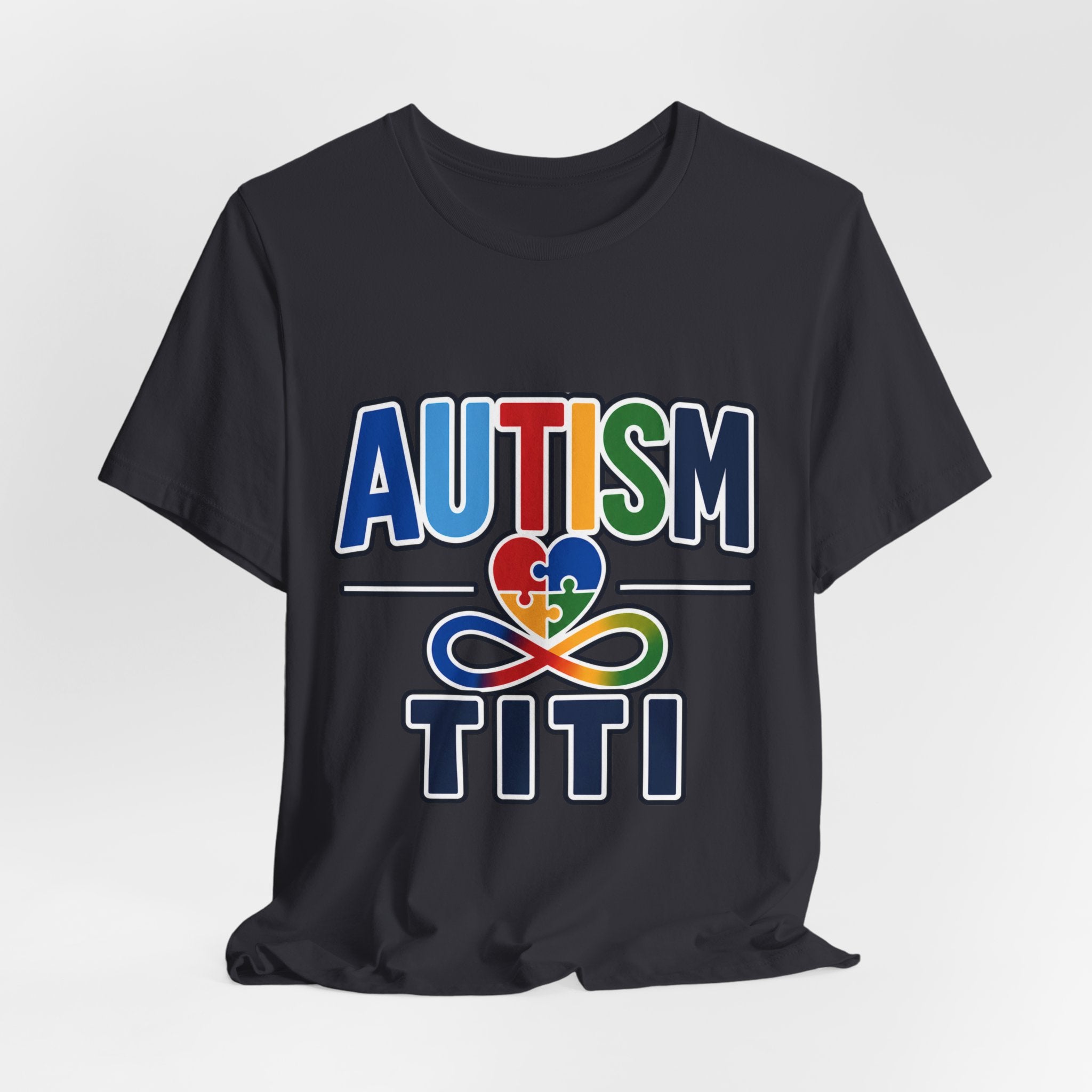Autism Titi Shirt | Proud Autism Aunt T-Shirt | Spanish Tía Puzzle Heart Infinity Design | Autism Awareness & Acceptance Gift