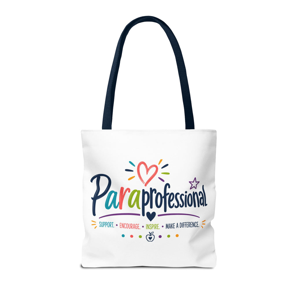 Paraprofessional Heart Logo Tote Bag | School Staff Appreciation