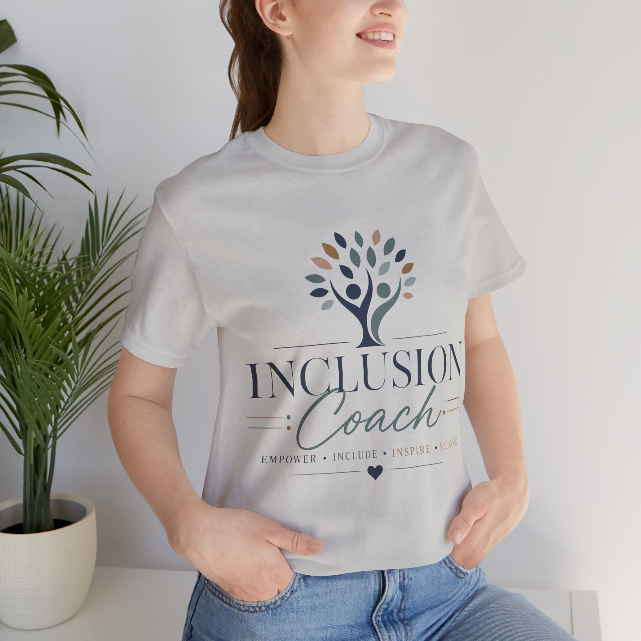 Inclusion Coach T-Shirt | Tree Logo, Empower Inclusivity, Diversity