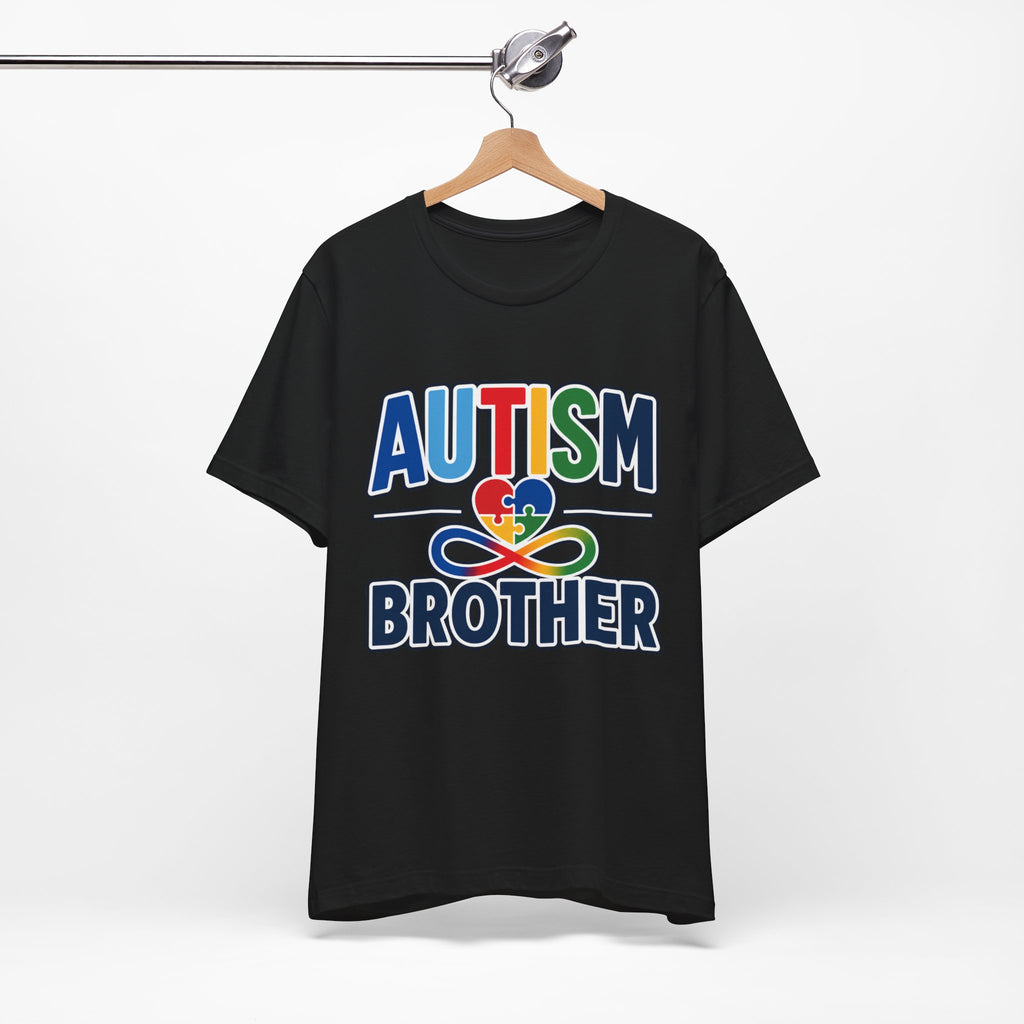 Autism Brother Shirt | Puzzle Heart Infinity T-Shirt | Proud Autism Sibling Tee | Autism Awareness & Acceptance Gift for Brother