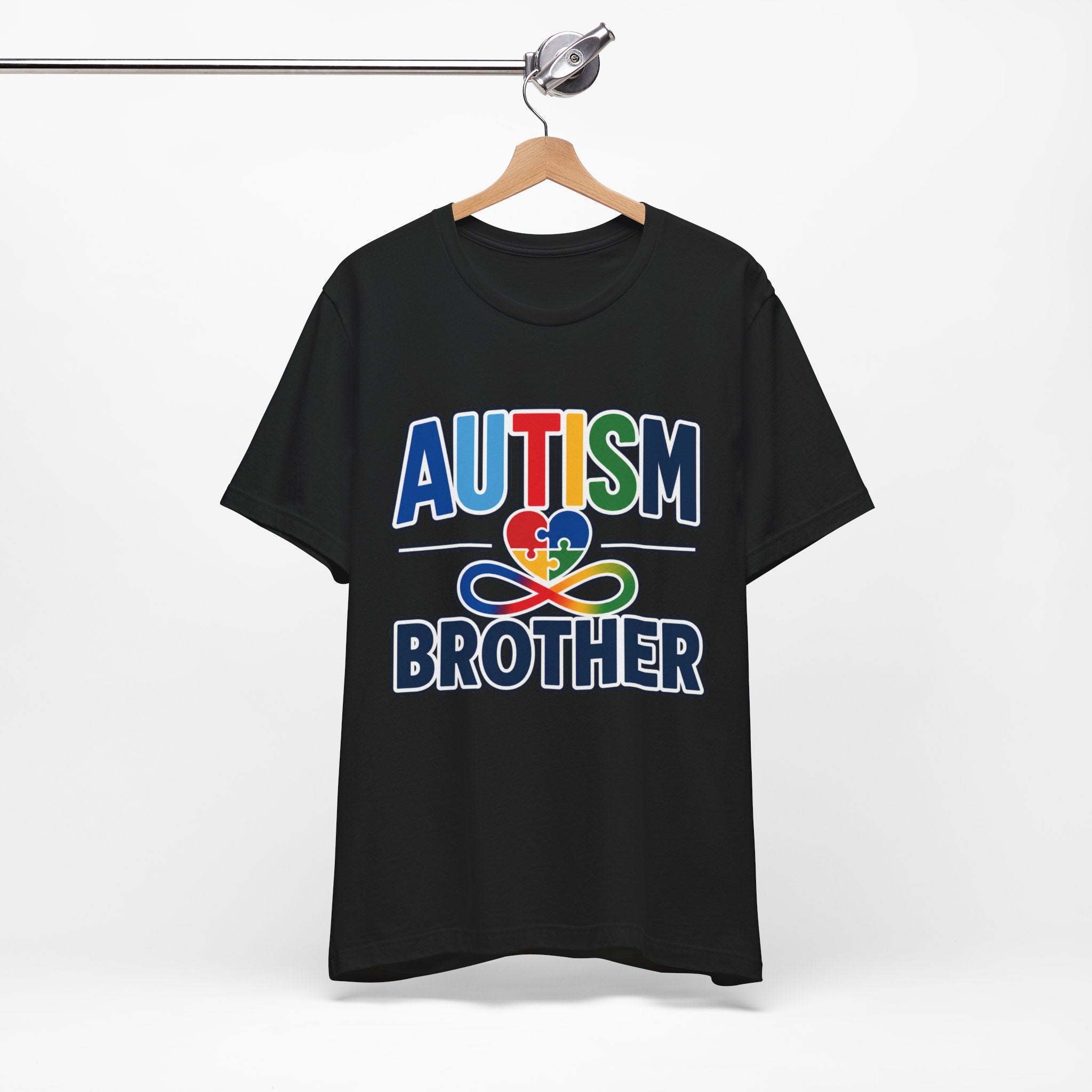Autism Brother Shirt | Puzzle Heart Infinity T-Shirt | Proud Autism Sibling Tee | Autism Awareness & Acceptance Gift for Brother
