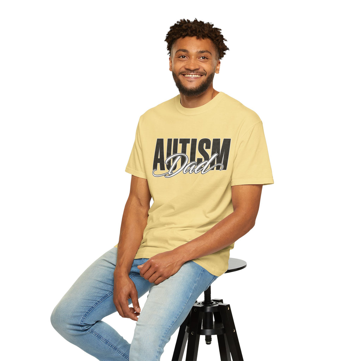 Autism Dad Shirt Autism Dad T Shirt Proud Autism Father Rainbow Block Letter Tee Autism Awareness Autism Acceptance Gift for Dad