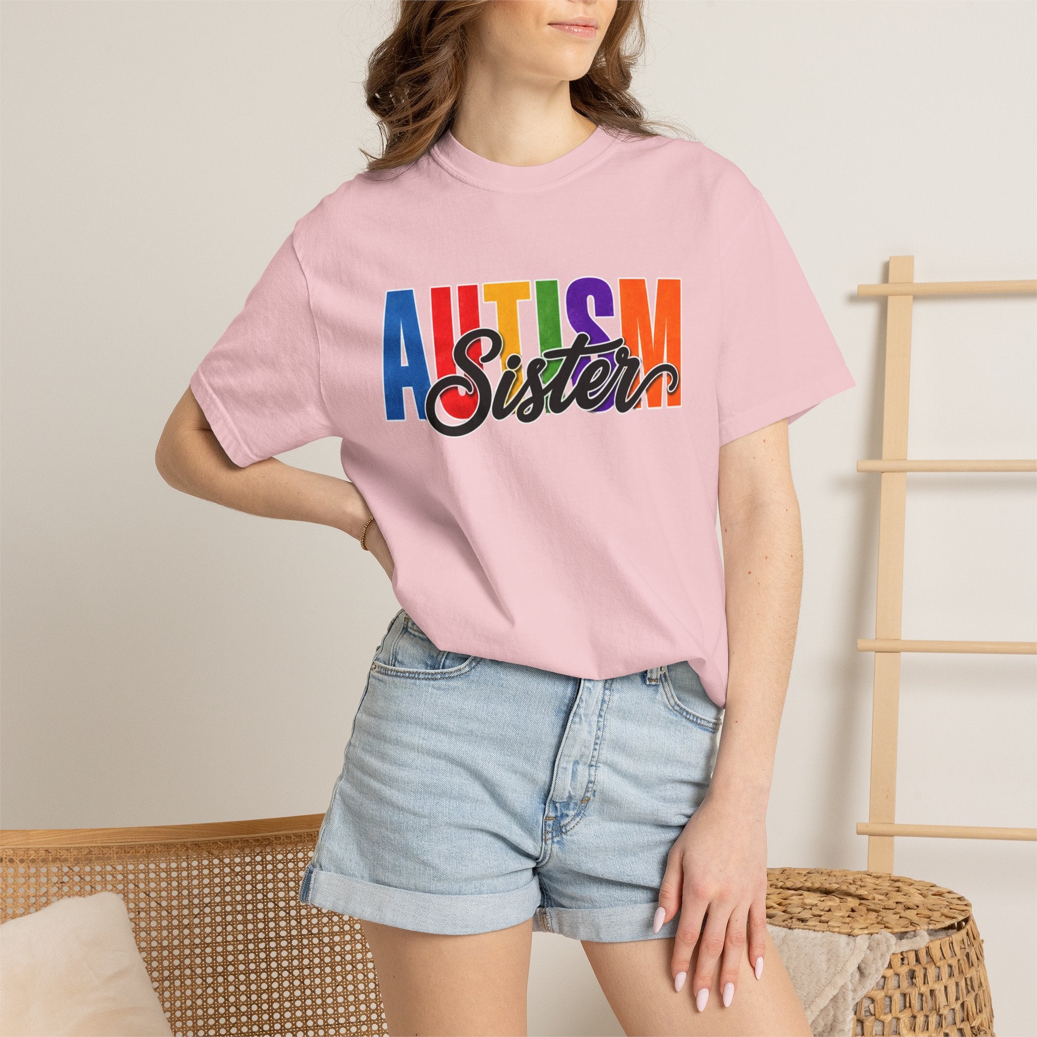 Autism Sister Shirt Proud Autism Sister T Shirt Autism Awareness Autism Acceptance Gift Puzzle Heart Special Needs Sibling Tee
