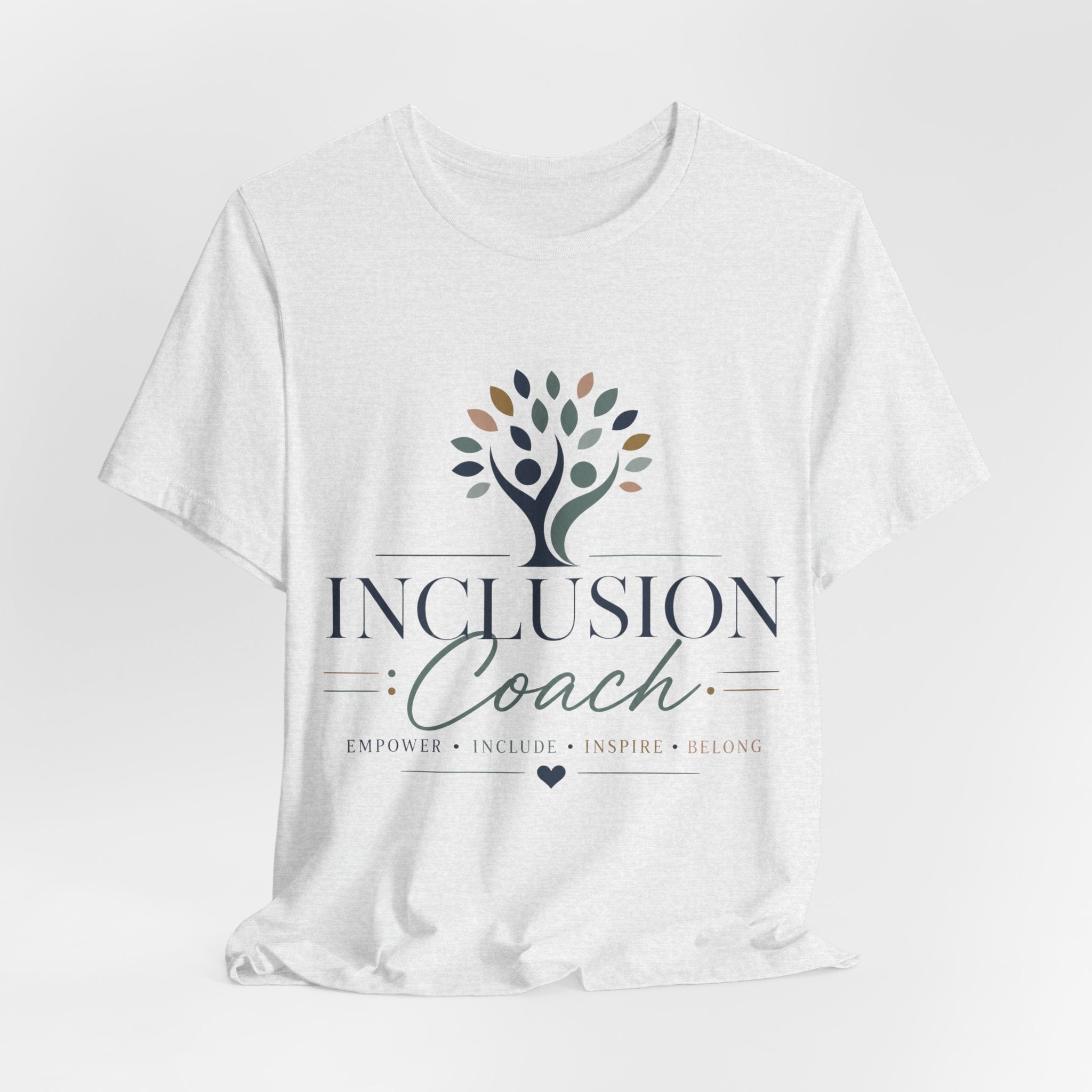 Inclusion Coach T-Shirt | Tree Logo, Empower Inclusivity, Diversity