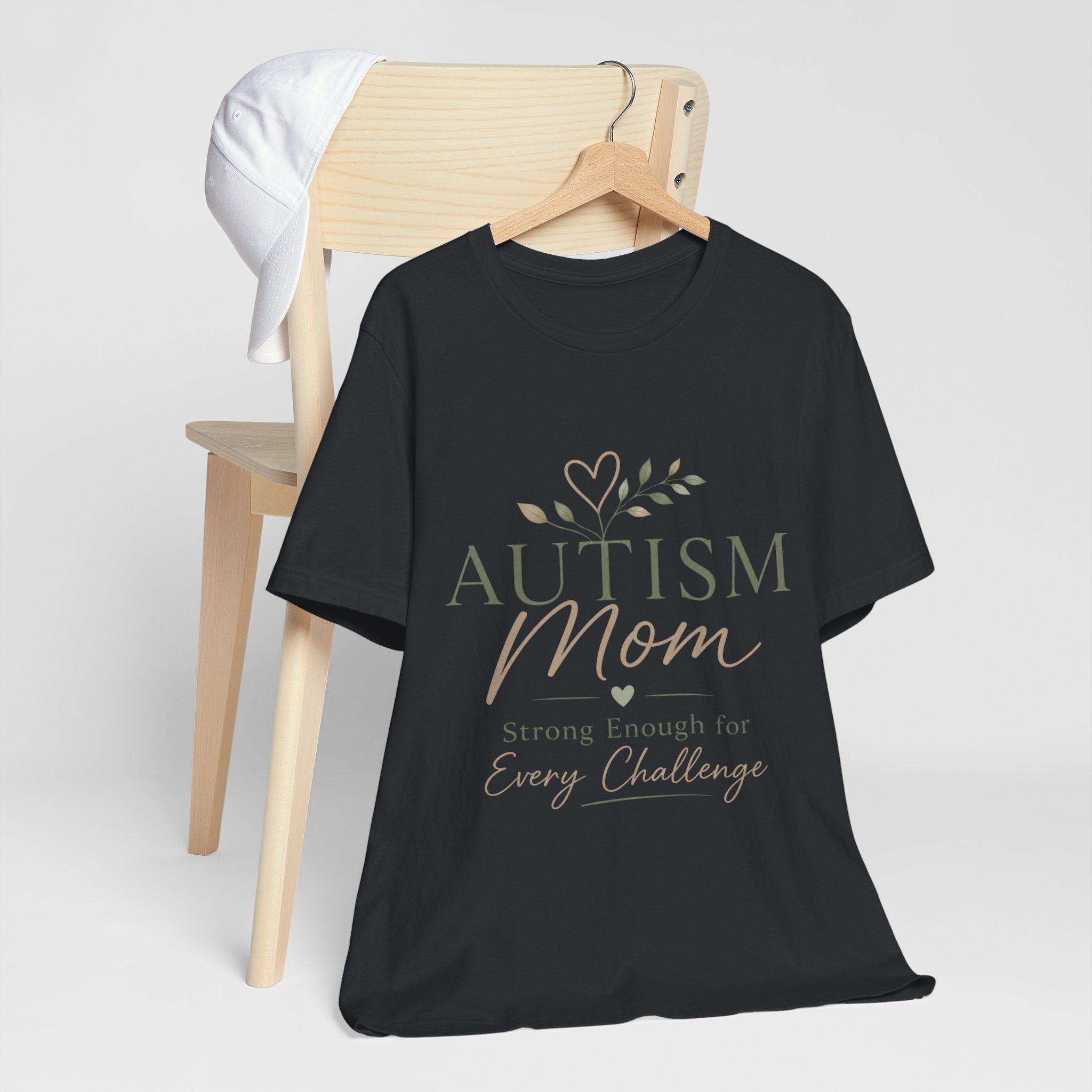 Autism Mom Shirt | Strong Enough for Every Challenge | Autism Acceptance Tee | Special Needs Mom Gift | Neurodiversity Shirt