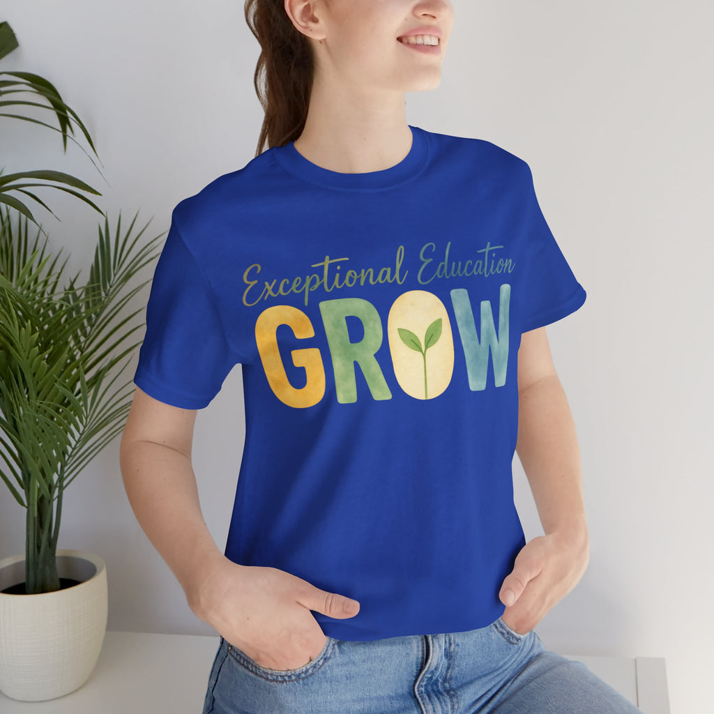 Exceptional Education Teacher Shirt GROW Special Education T Shirt SPED Teacher Gift Inclusive Classroom Autism Teacher Tee