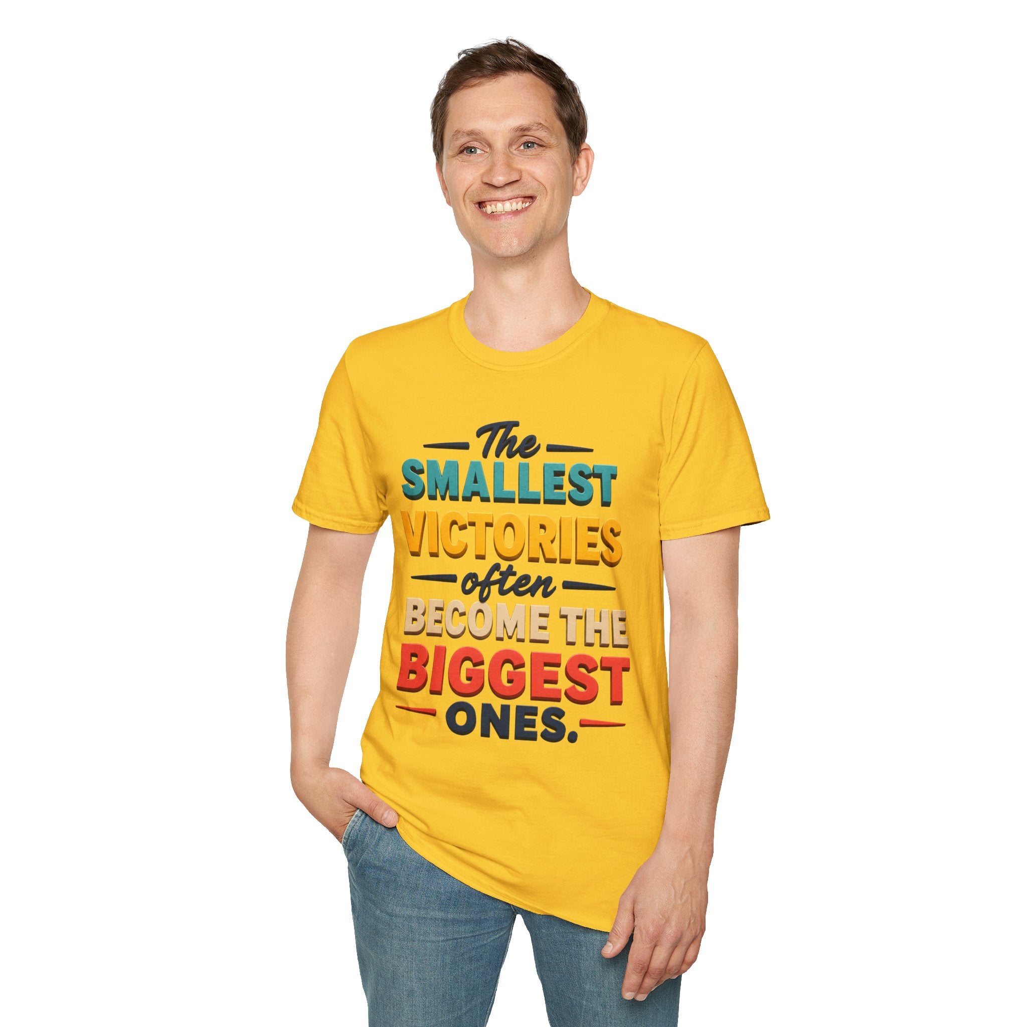 The Smallest Victories Quote T-Shirt | Inspirational Typography Tee