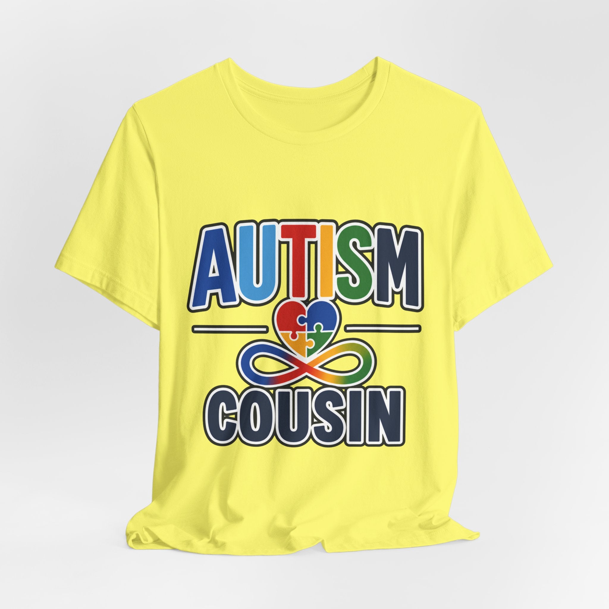 Autism Cousin Shirt | Proud Autism Cousin T-Shirt | Puzzle Heart Infinity Design | Autism Awareness & Acceptance Gift | Special Needs Family Apparel Tee